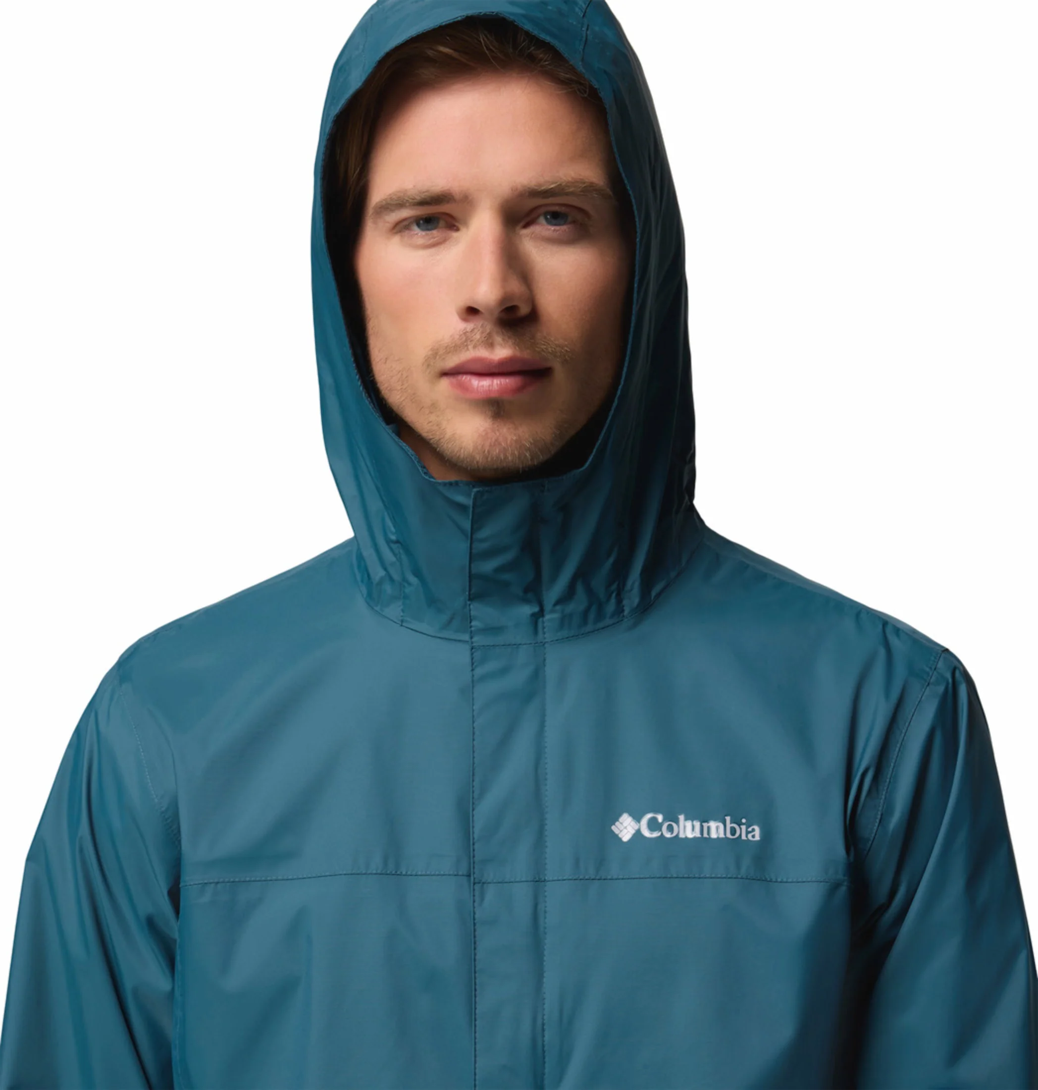 Columbia Men Blue Omni-Tech Watertight II Rain Jacket - Image 9