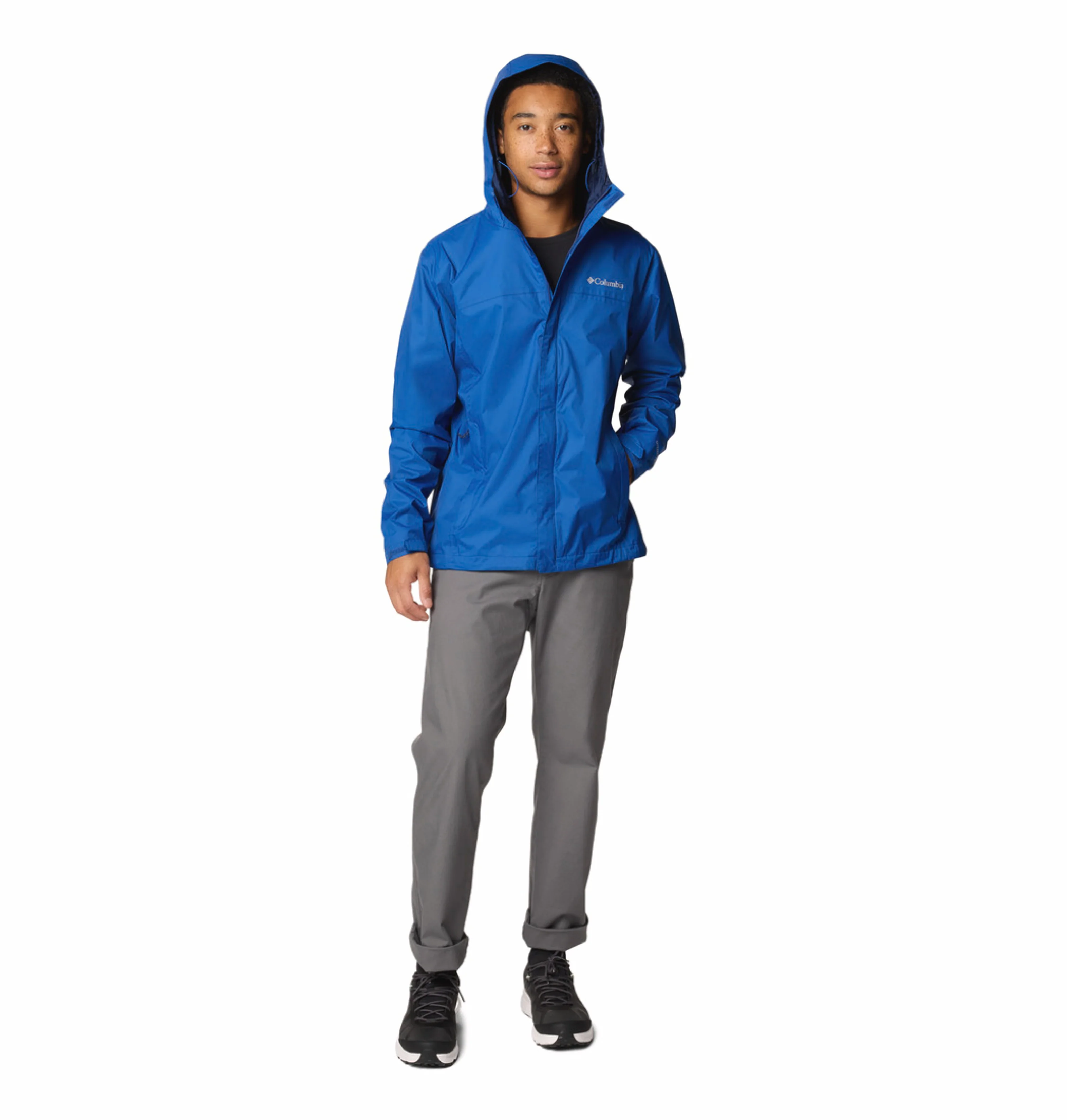 Columbia Men Blue Omni-Tech Watertight II Rain Jacket - Image 6