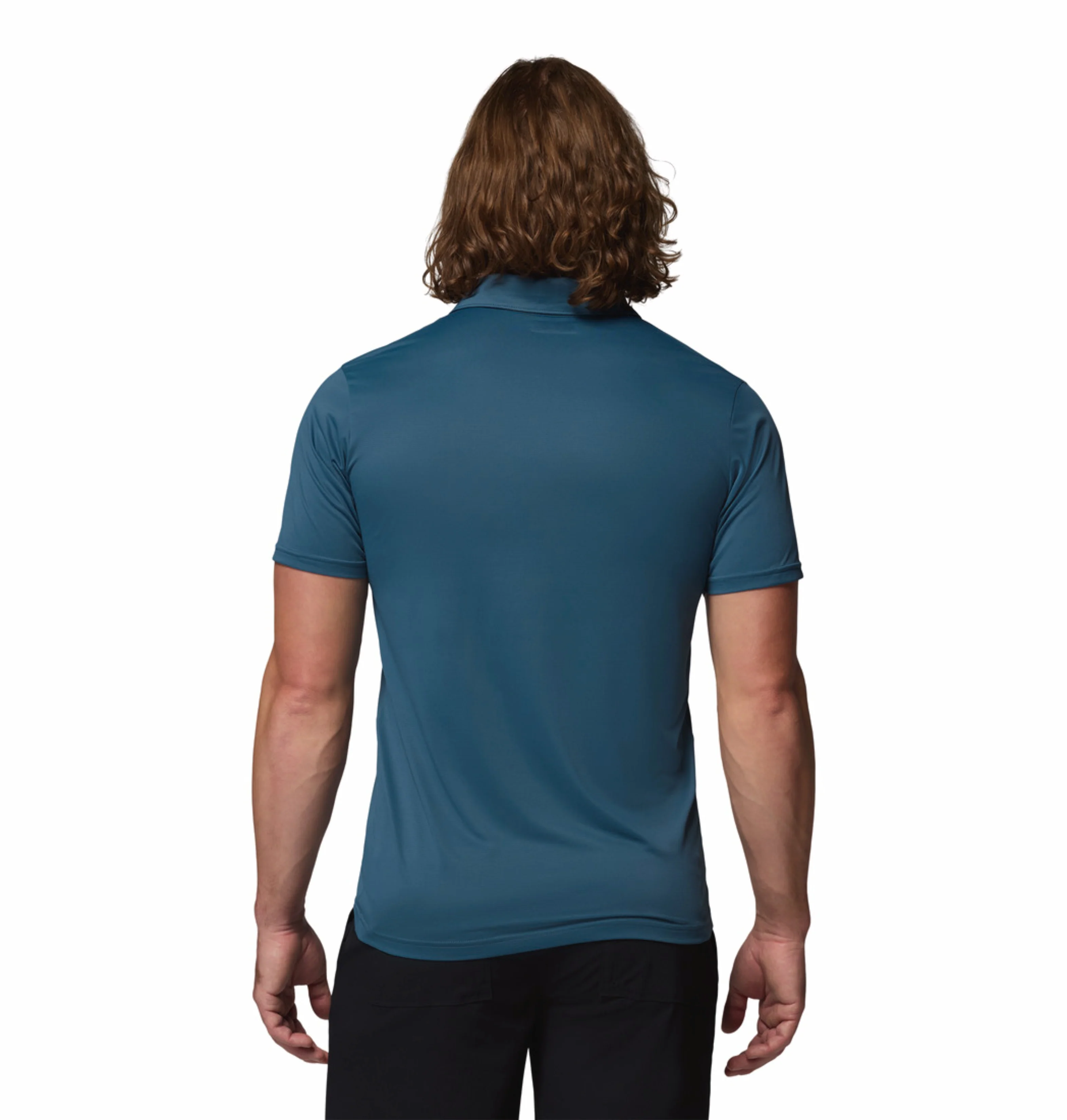 Columbia Men Blue Omni-Wick Hike Polo Tshirt - Image 4