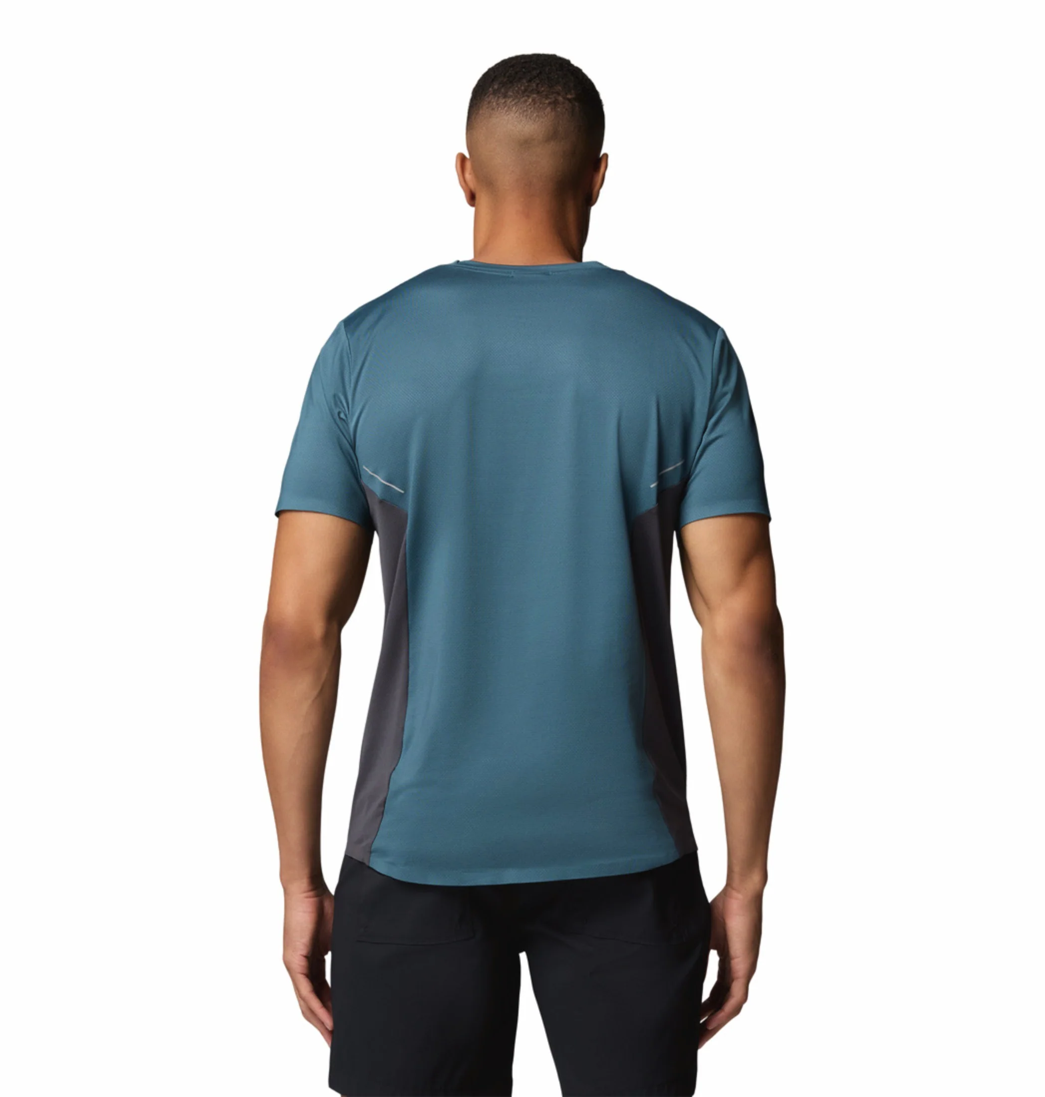 Columbia Men Blue Omni-Wick Three Pitch Tshirt - Image 4