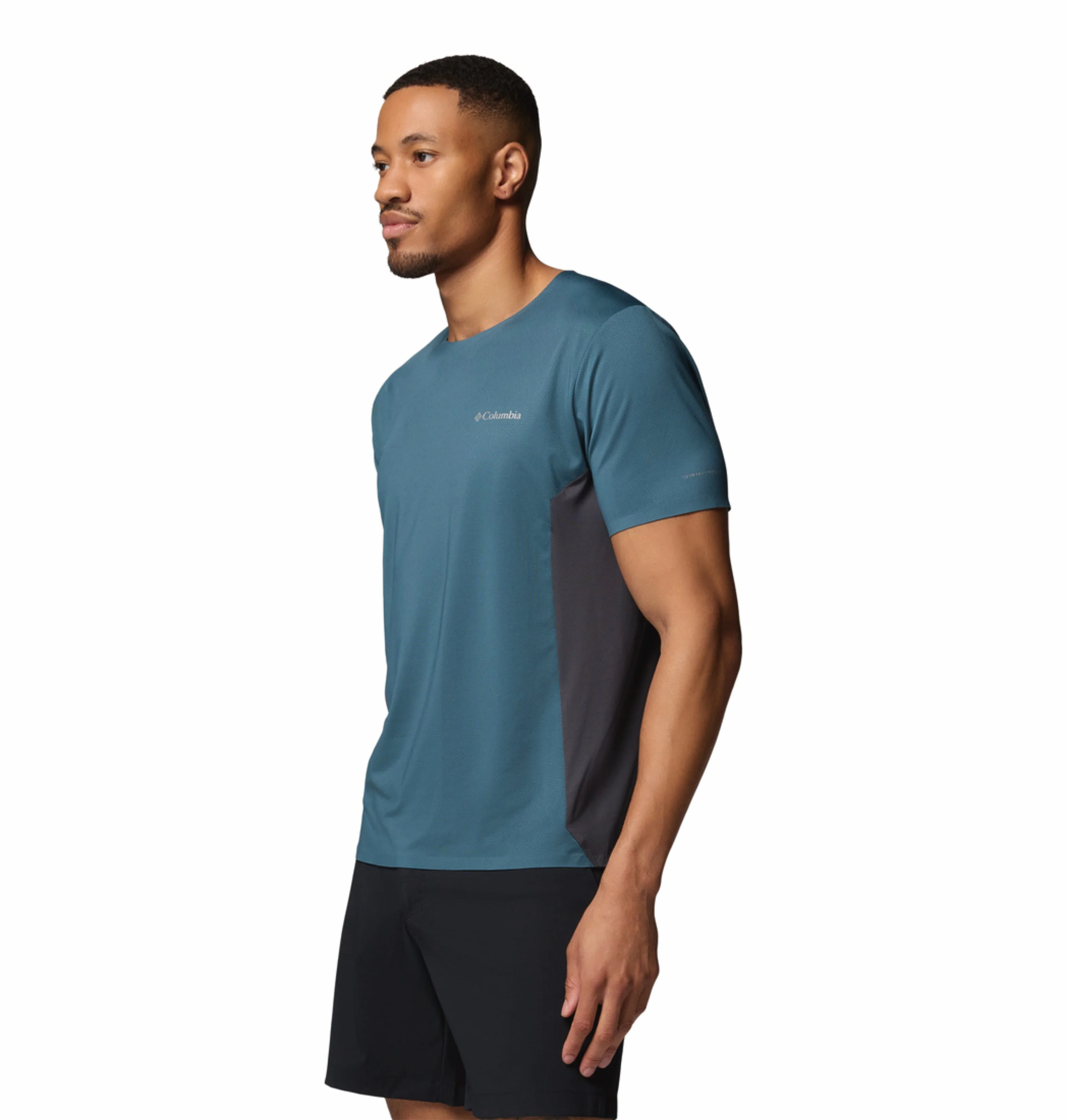 Columbia Men Blue Omni-Wick Three Pitch Tshirt - Image 5