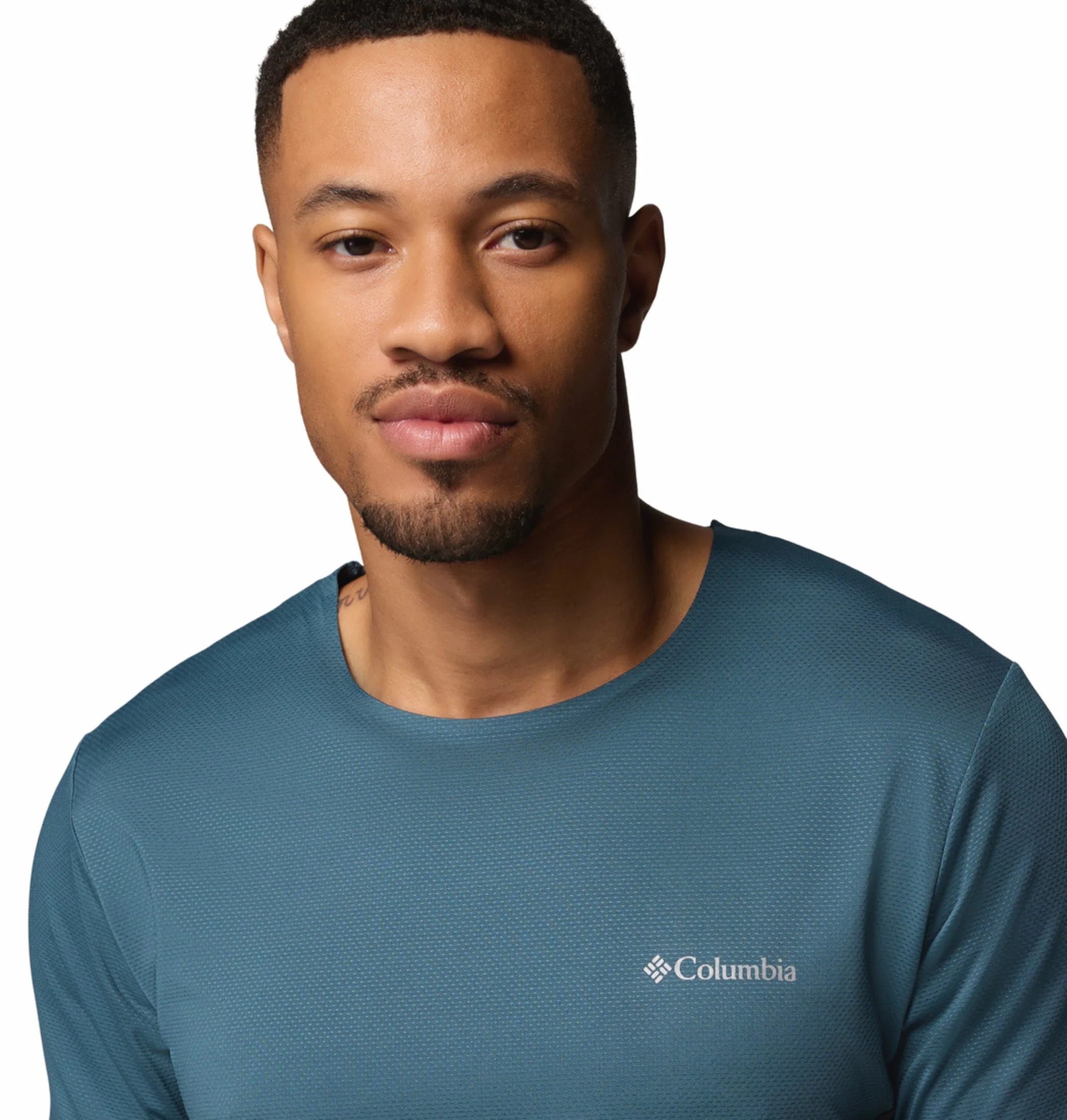 Columbia Men Blue Omni-Wick Three Pitch Tshirt - Image 7
