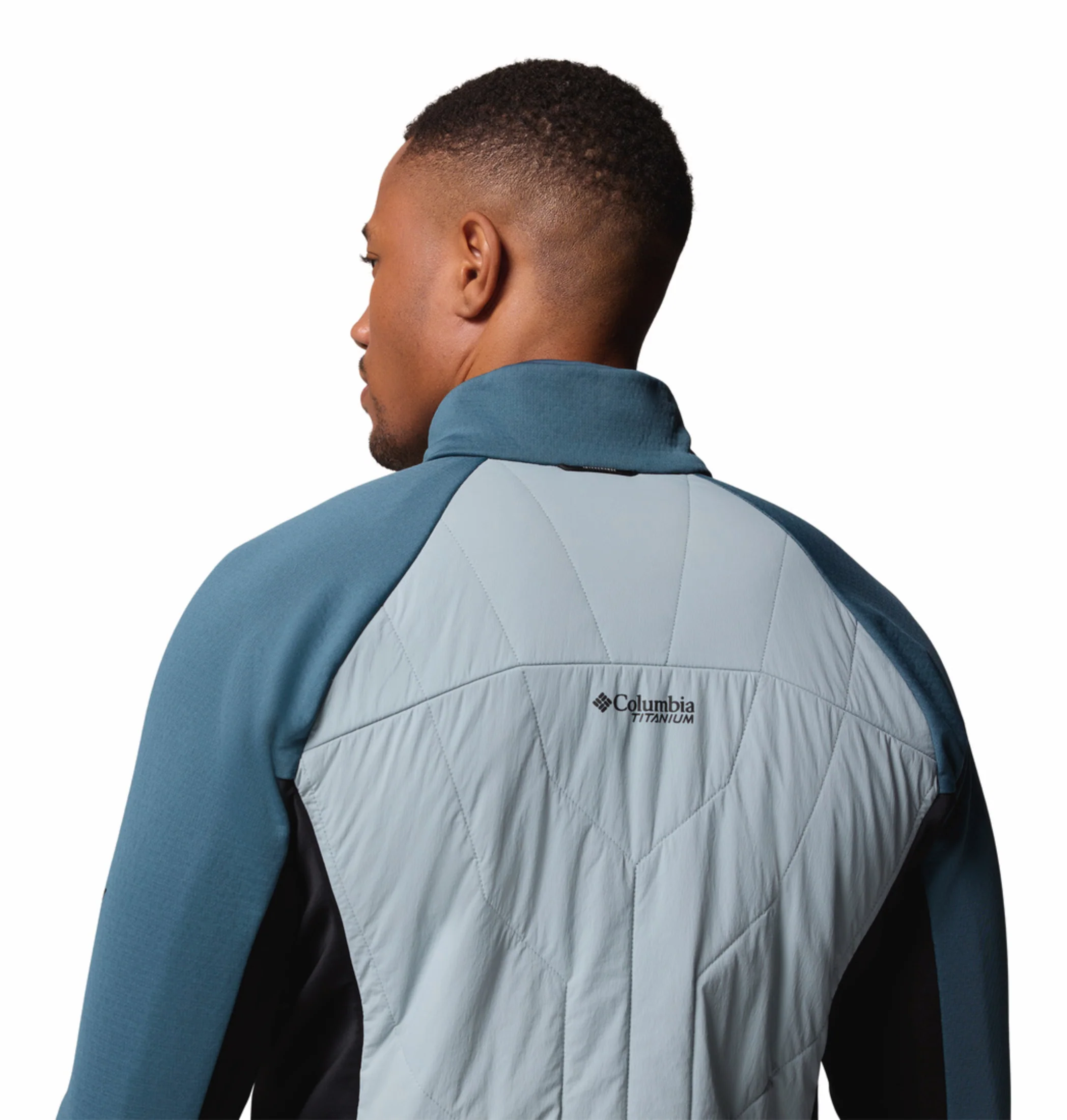 Columbia Men Blue OmniHeat Arctic Hybrid Fleece Jacket - Image 11