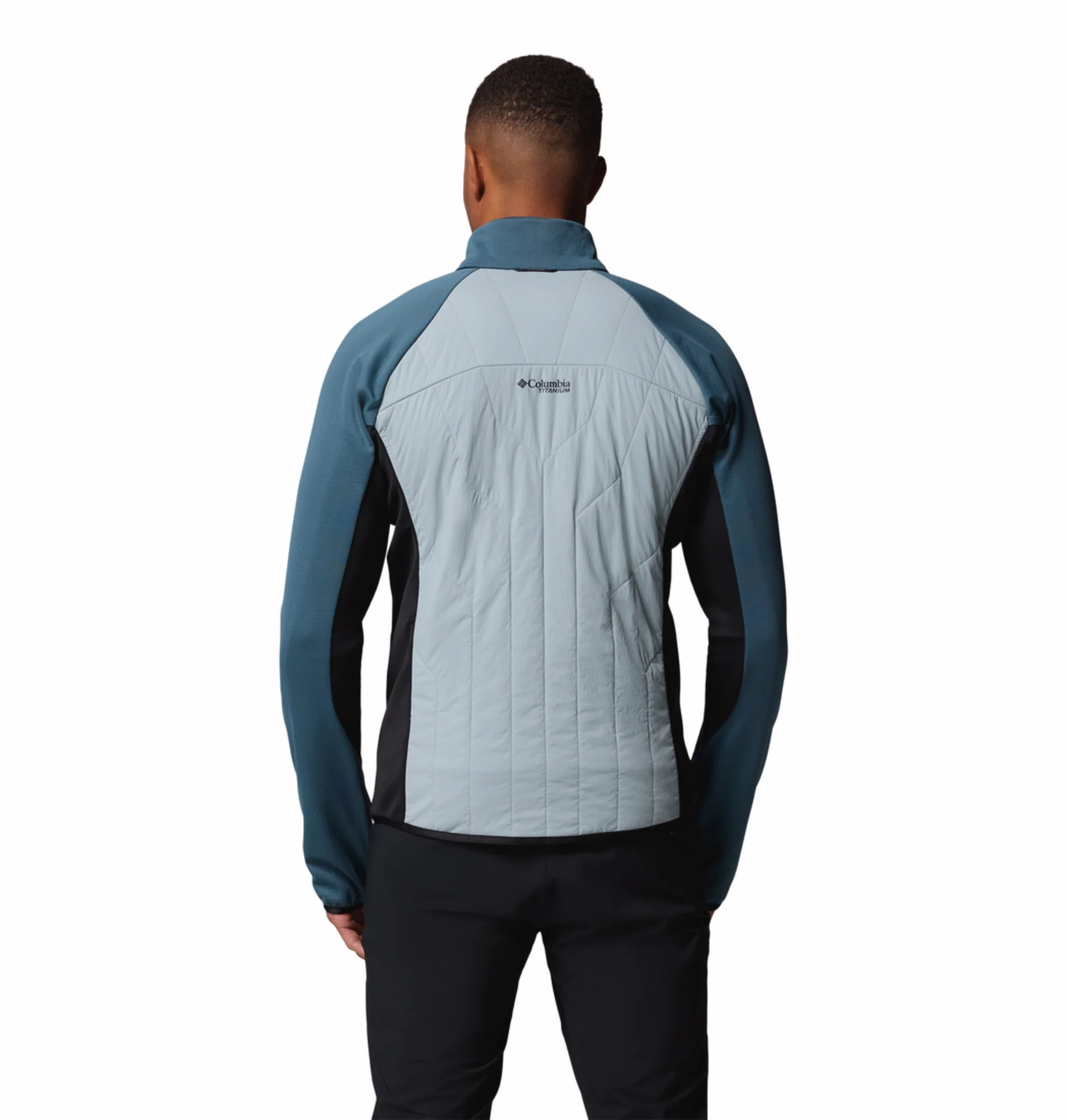 Columbia Men Blue OmniHeat Arctic Hybrid Fleece Jacket - Image 4