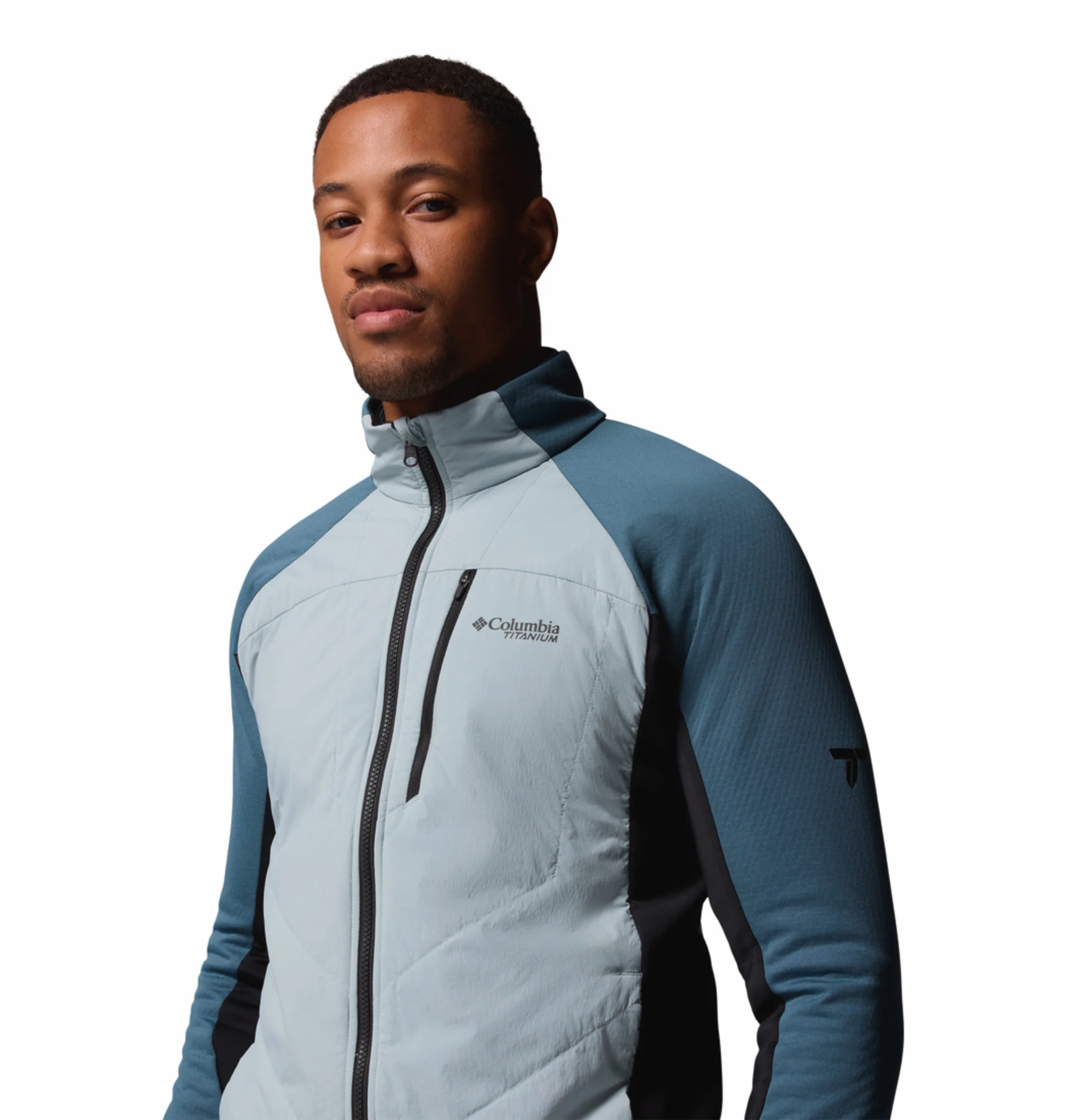 Columbia Men Blue OmniHeat Arctic Hybrid Fleece Jacket - Image 9
