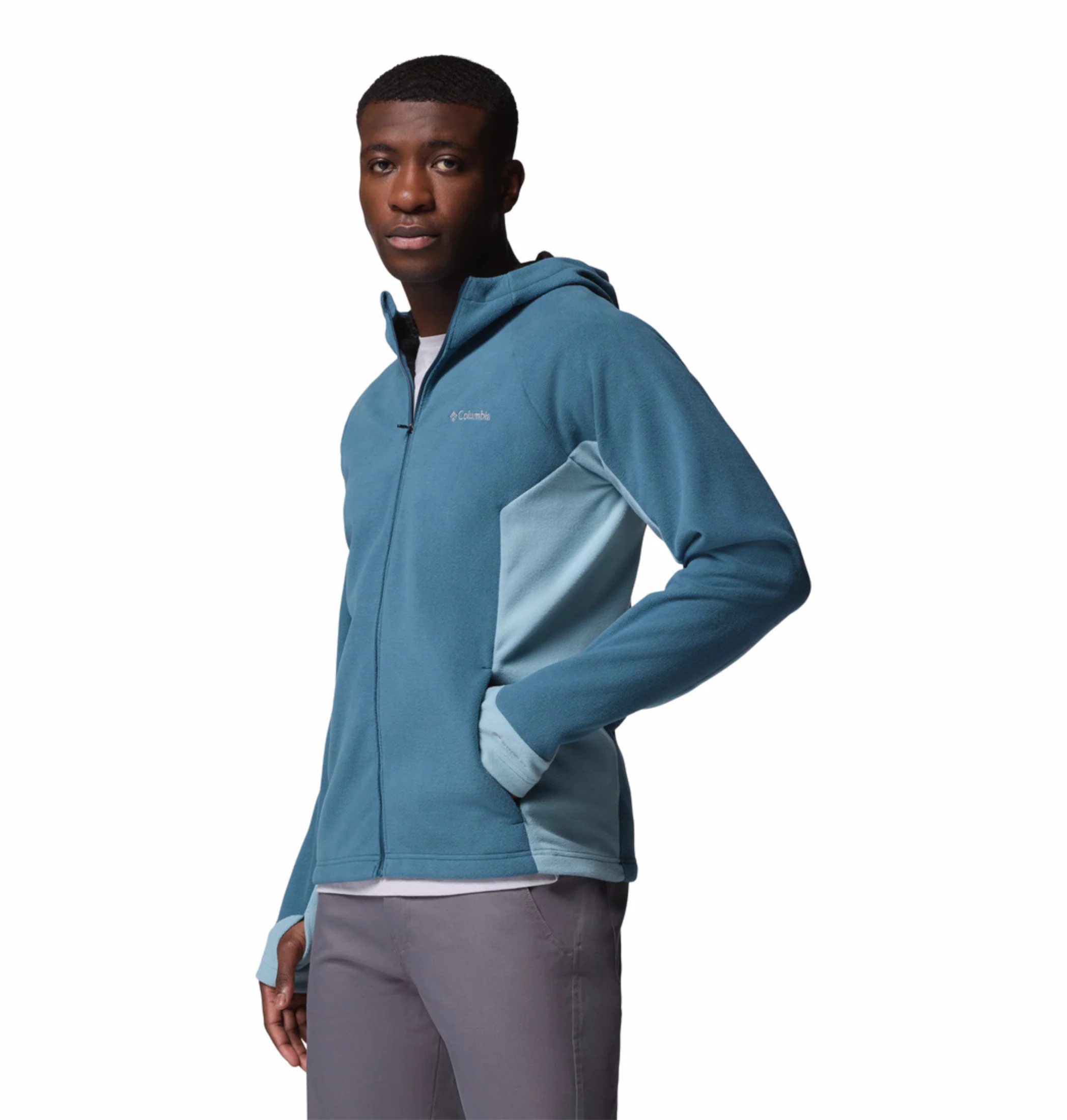 Columbia Men Blue OmniHeat Arctic Peak Fleece Jacket - Image 5