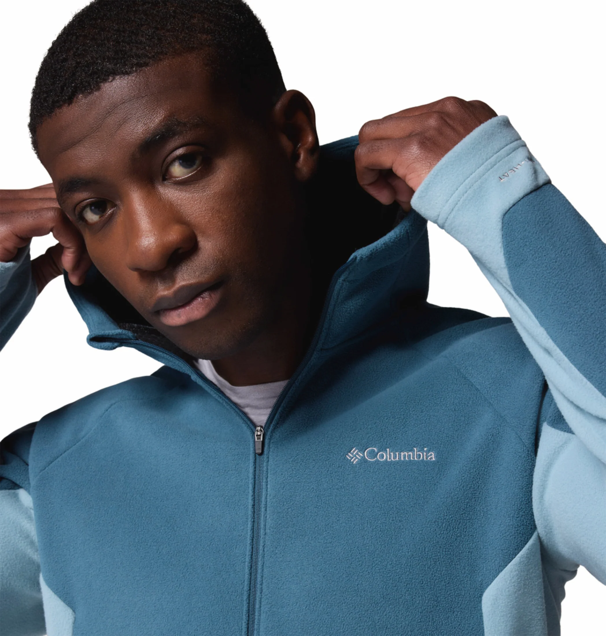 Columbia Men Blue OmniHeat Arctic Peak Fleece Jacket - Image 8