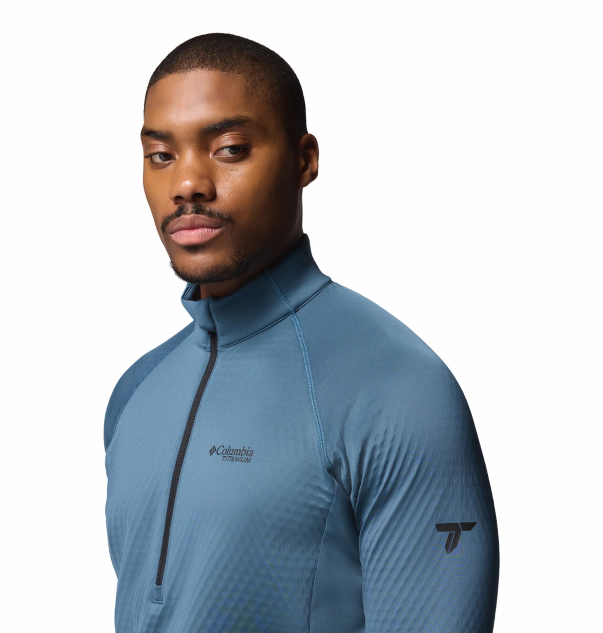 Columbia Men Blue OmniHeat Helix Crystal Leaf Pullover - Image 11