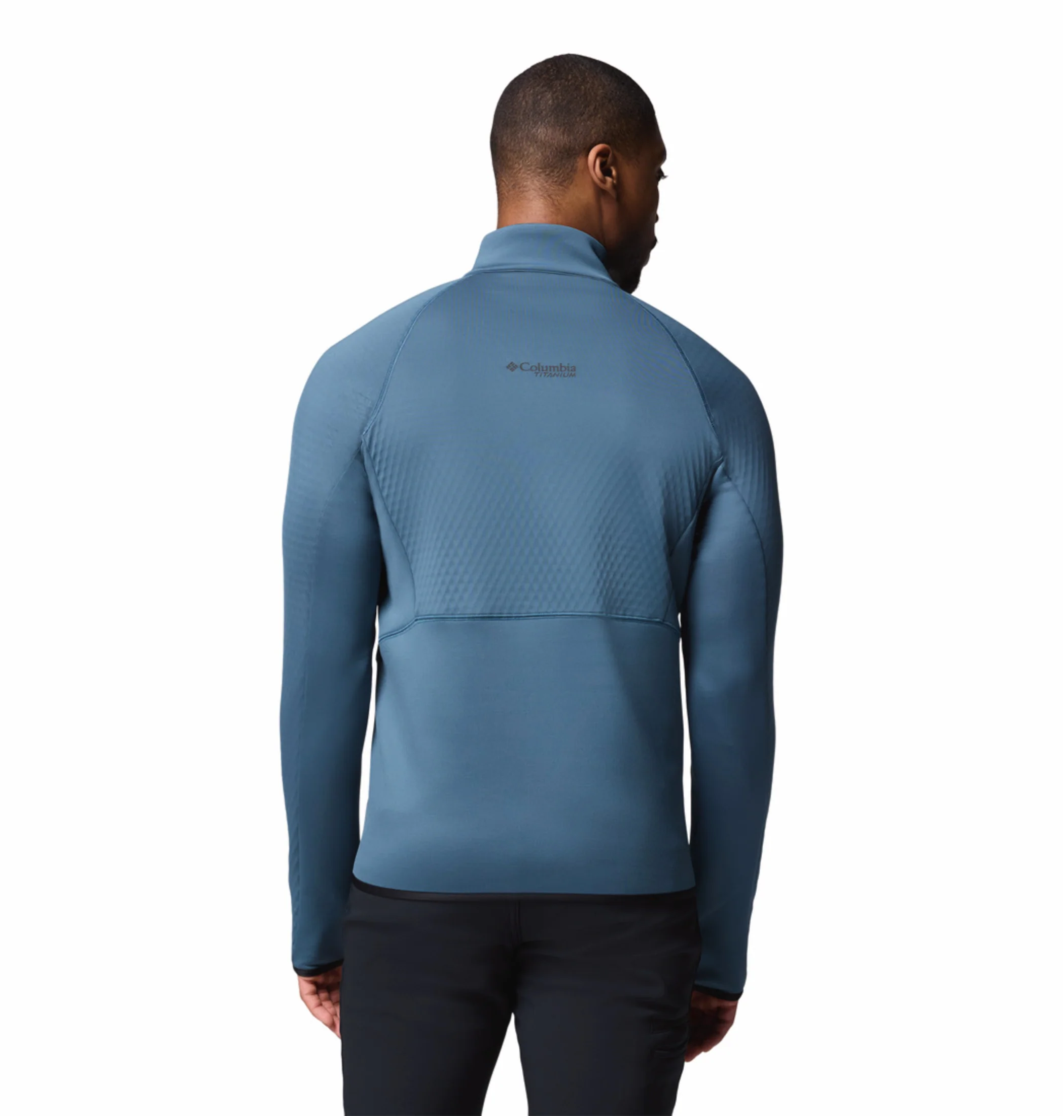 Columbia Men Blue OmniHeat Helix Crystal Leaf Pullover - Image 4