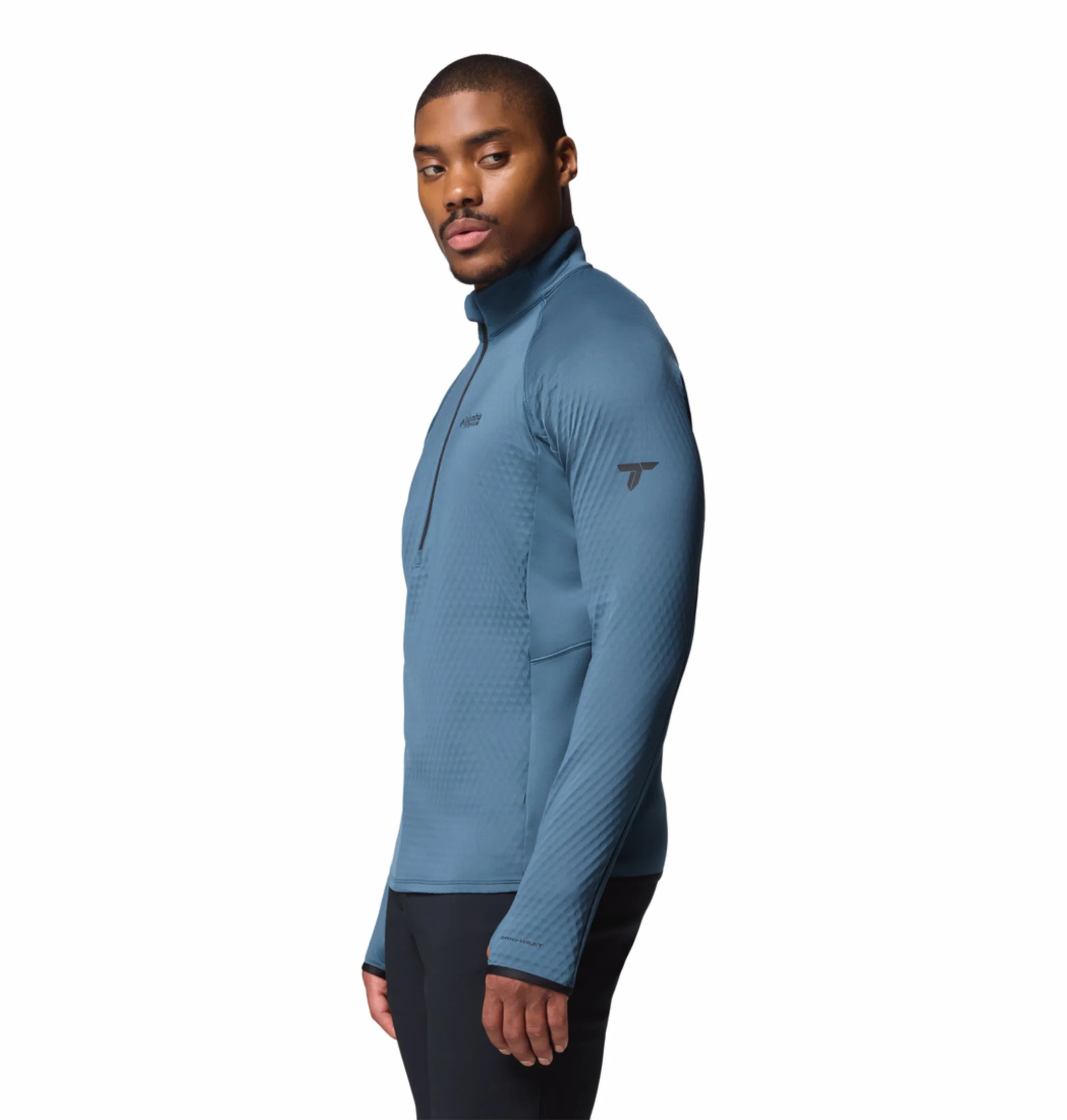 Columbia Men Blue OmniHeat Helix Crystal Leaf Pullover - Image 5