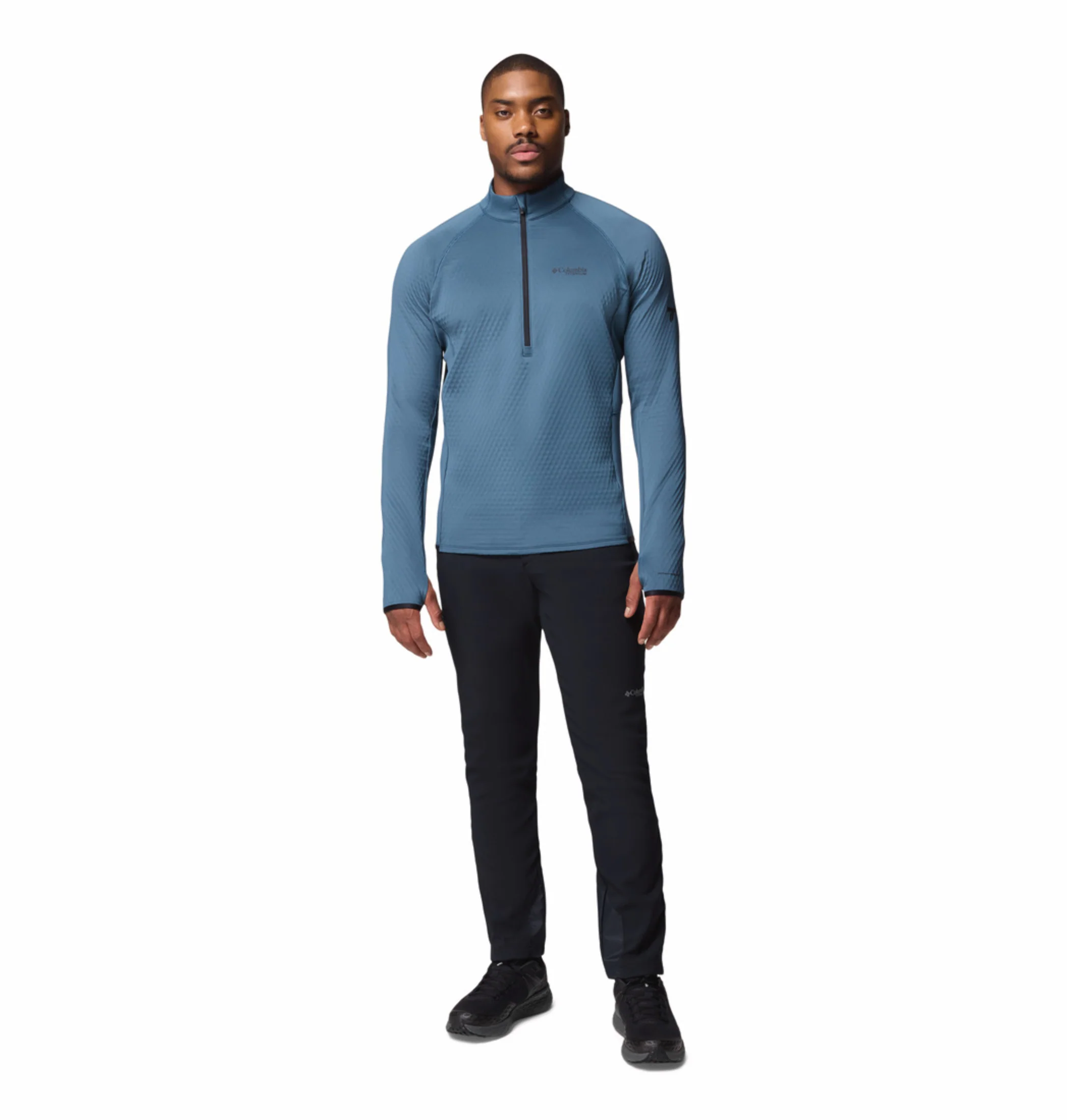 Columbia Men Blue OmniHeat Helix Crystal Leaf Pullover - Image 6