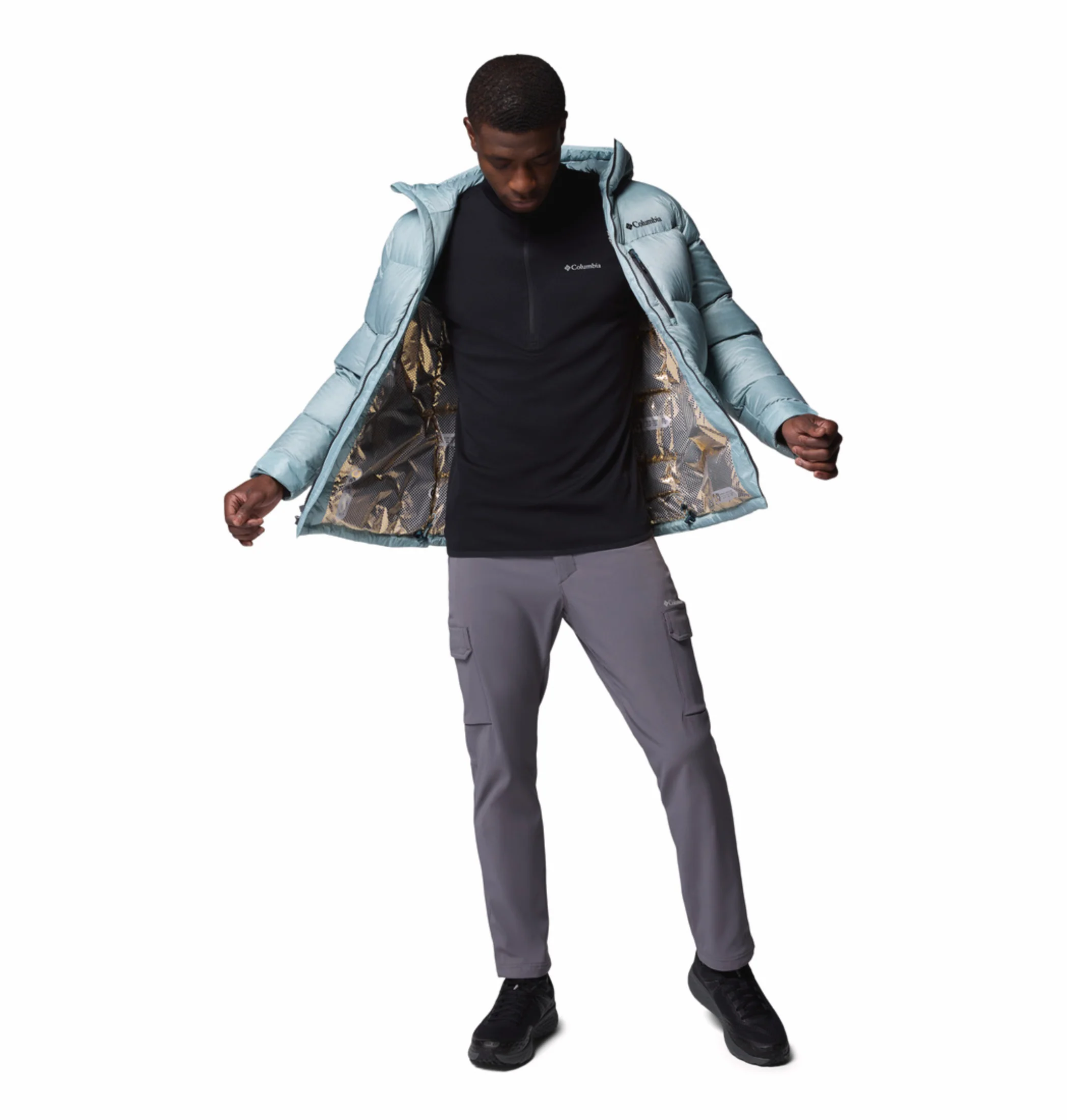 Columbia Men Blue OmniHeat Infinity Cloudview Down Jacket - Image 11