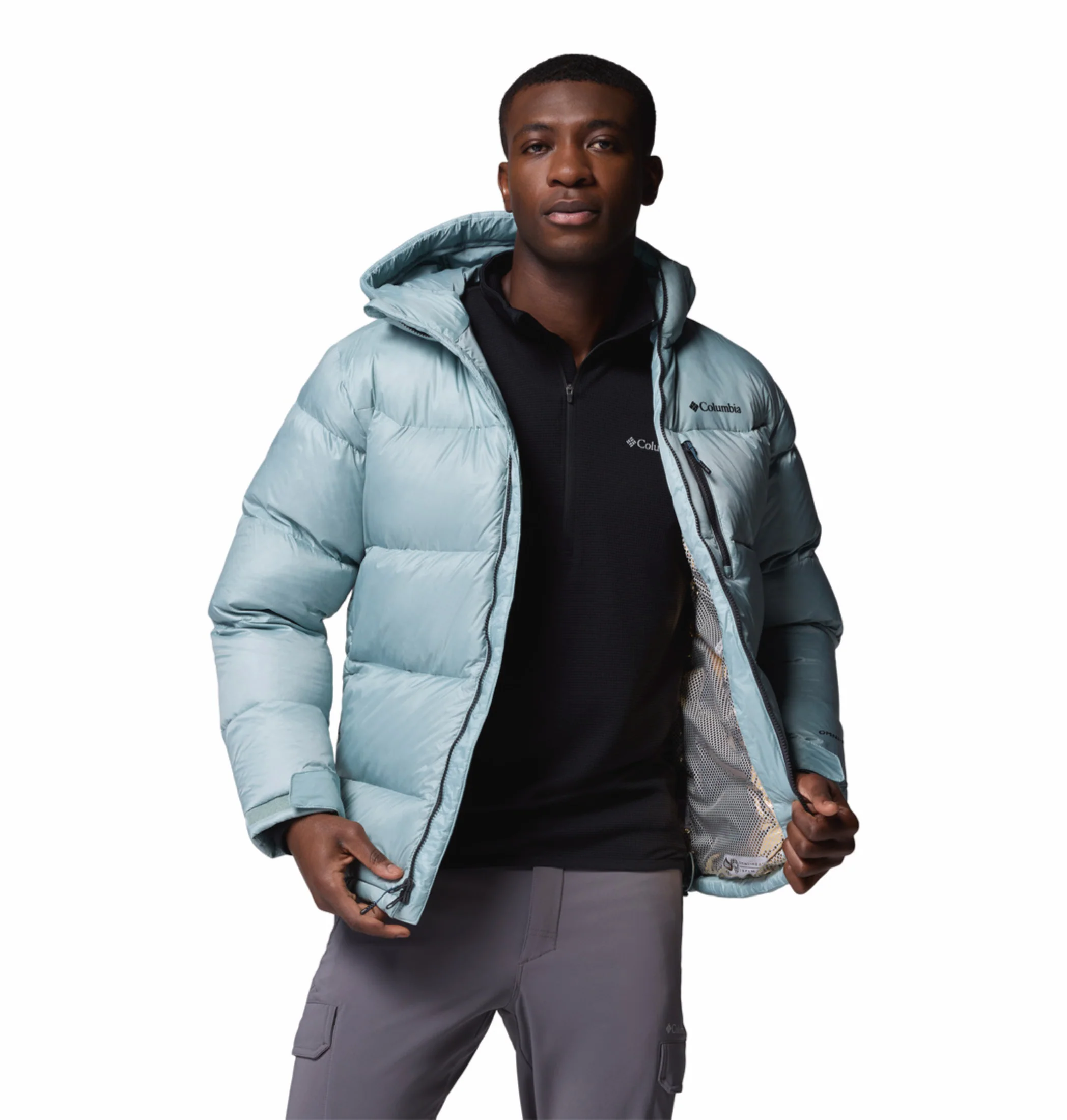 Columbia Men Blue OmniHeat Infinity Cloudview Down Jacket - Image 7