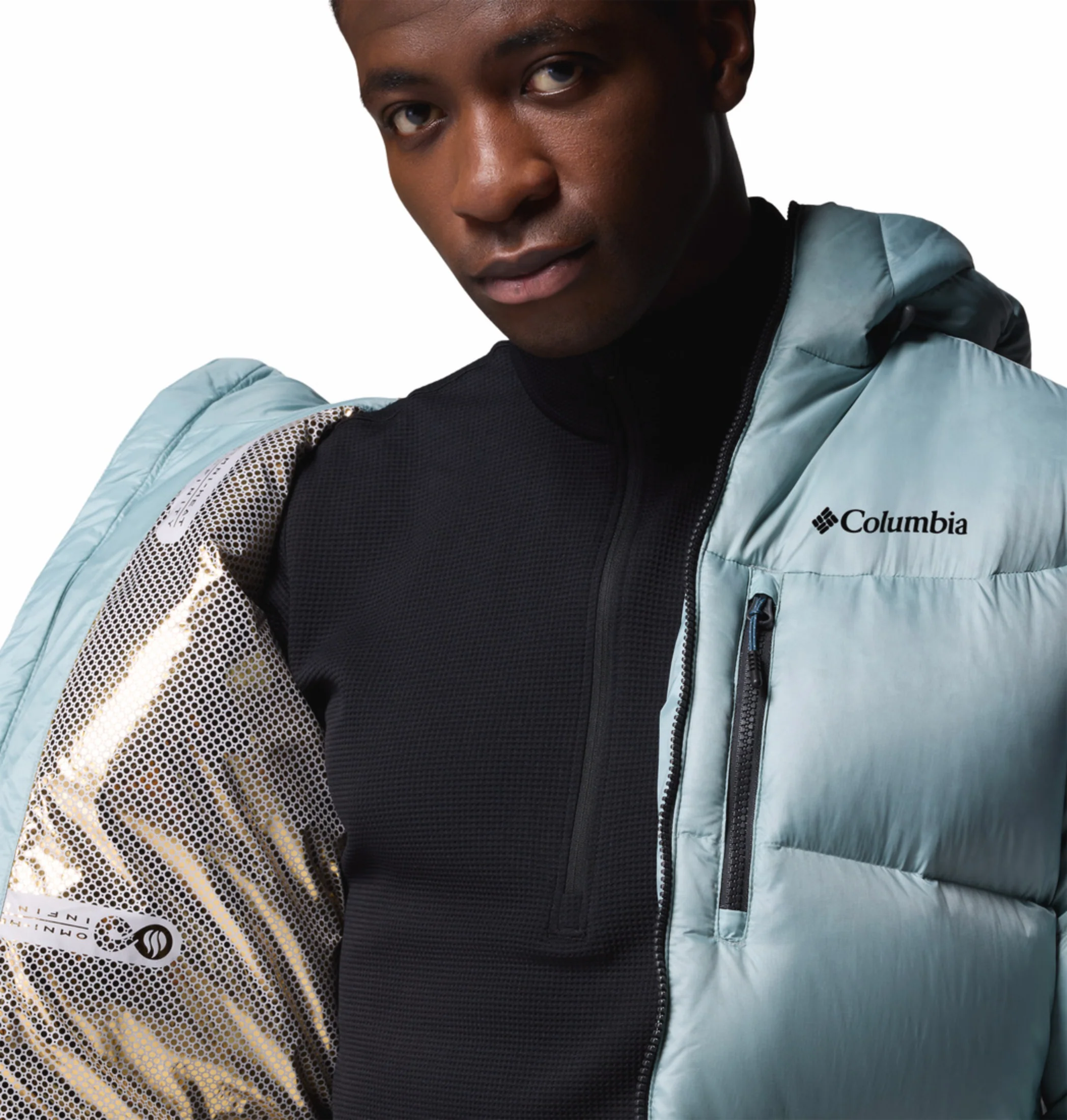Columbia Men Blue OmniHeat Infinity Cloudview Down Jacket - Image 8