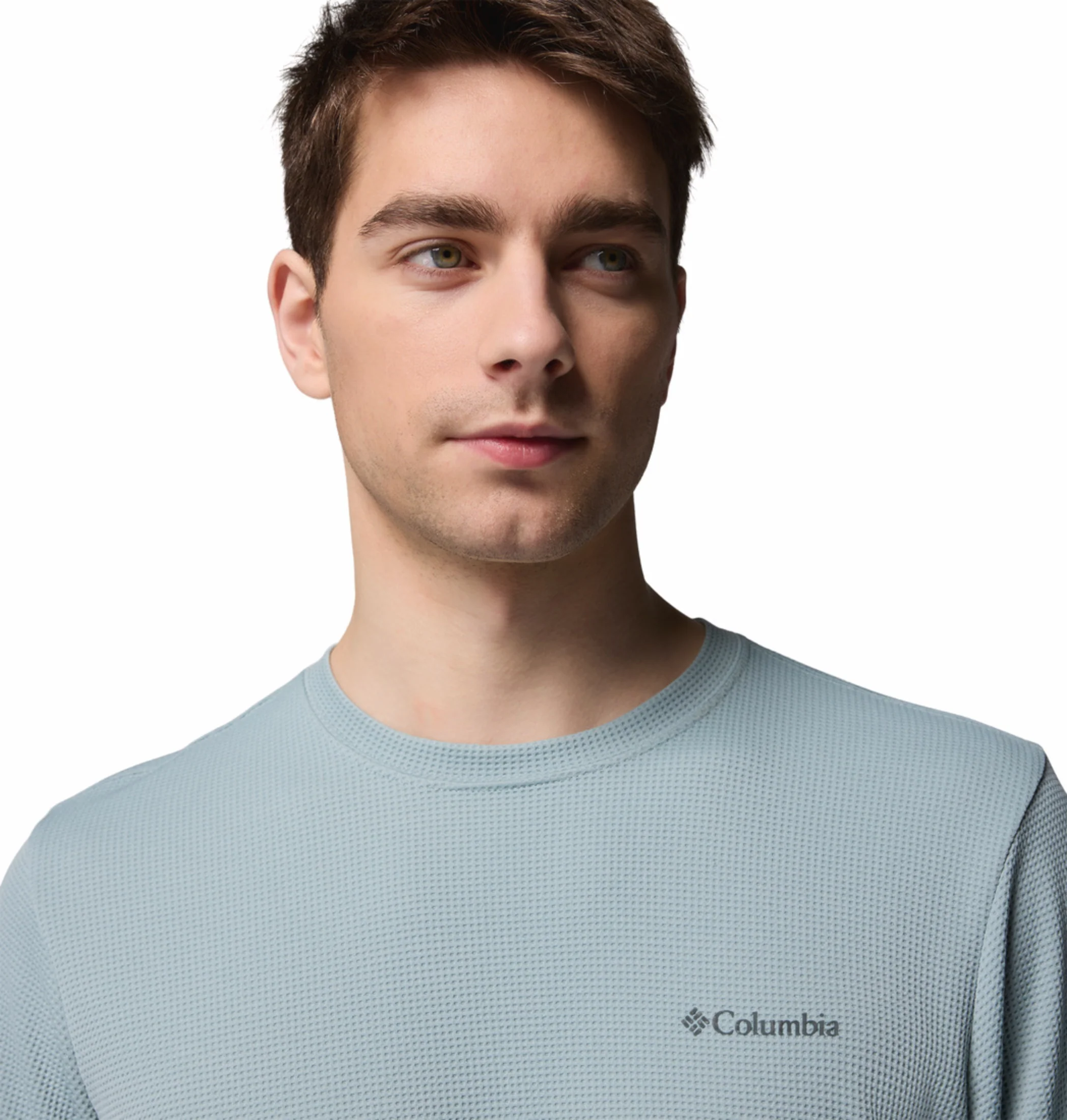 Columbia Men Blue OmniShade UPF 50 Tech Trail Utility Sweatshirt - Image 7