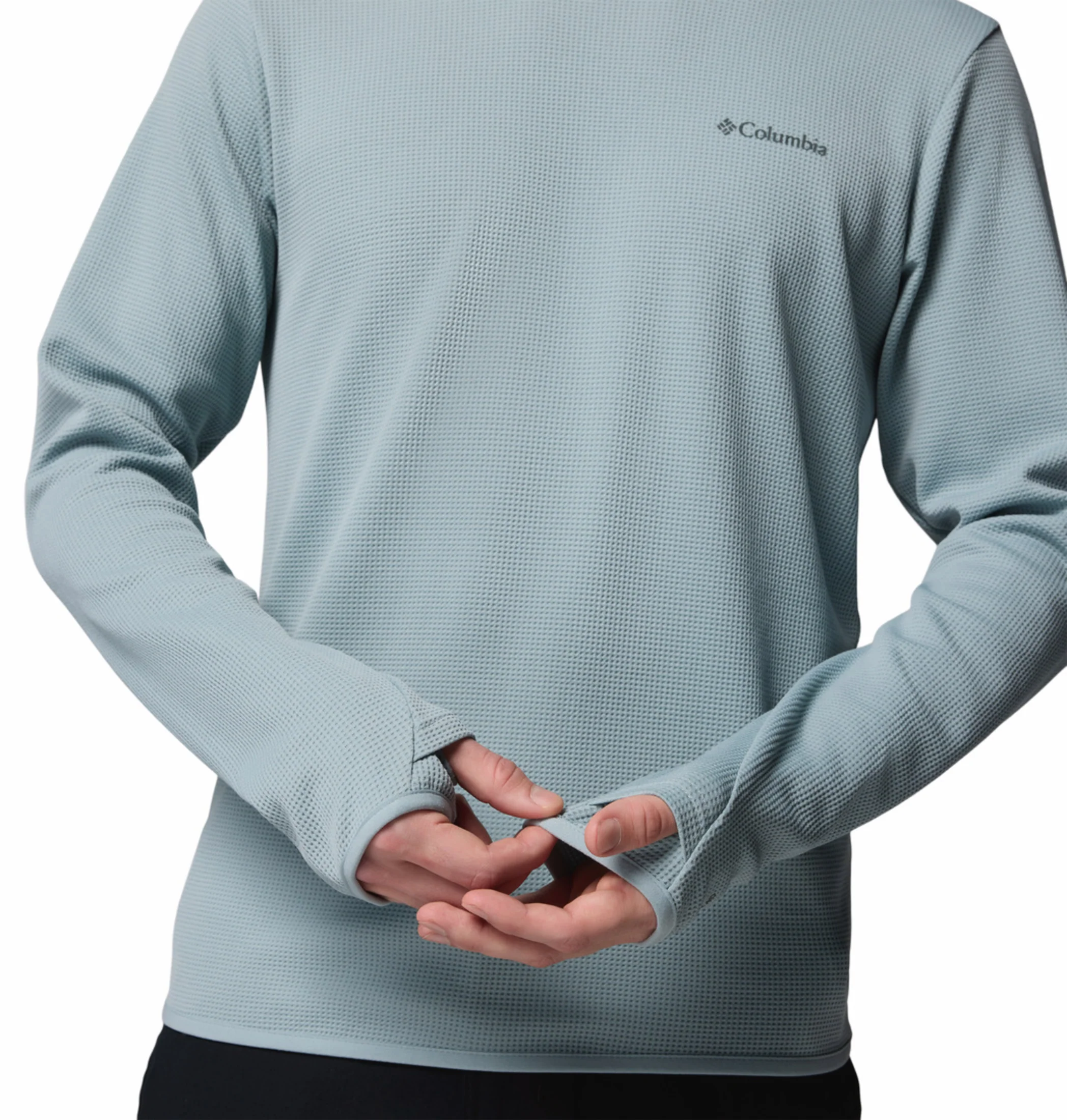 Columbia Men Blue OmniShade UPF 50 Tech Trail Utility Sweatshirt - Image 8