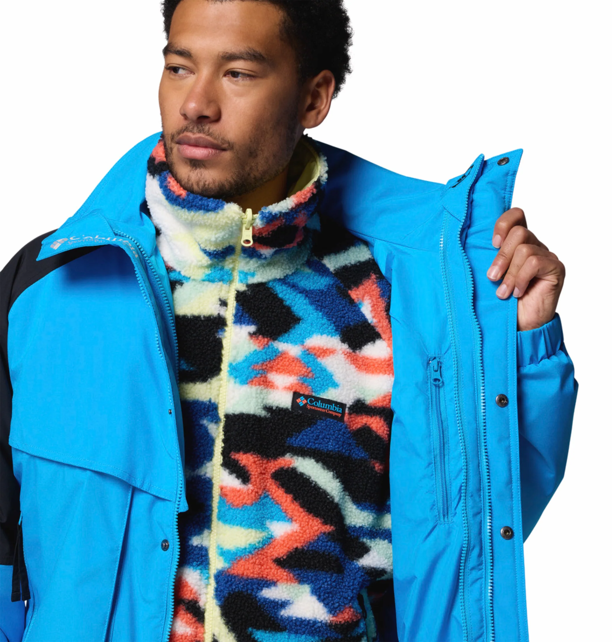 Columbia Men Blue OmniTech Powderkeg II Remastered Interchangeable Jacket - Image 12