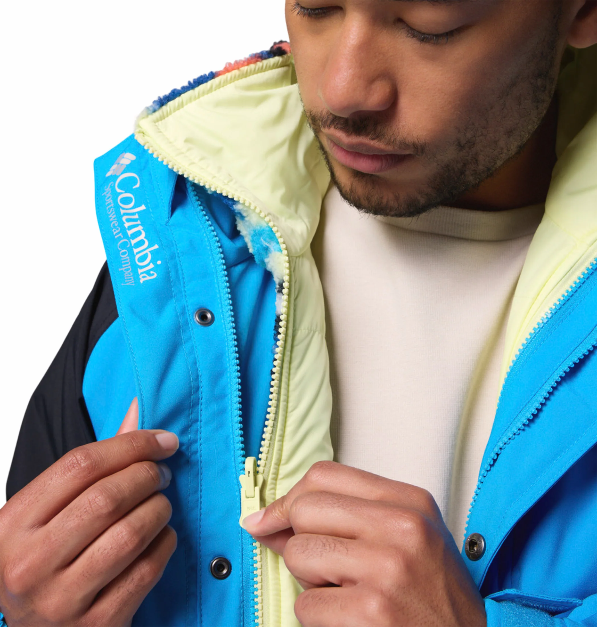 Columbia Men Blue OmniTech Powderkeg II Remastered Interchangeable Jacket - Image 13