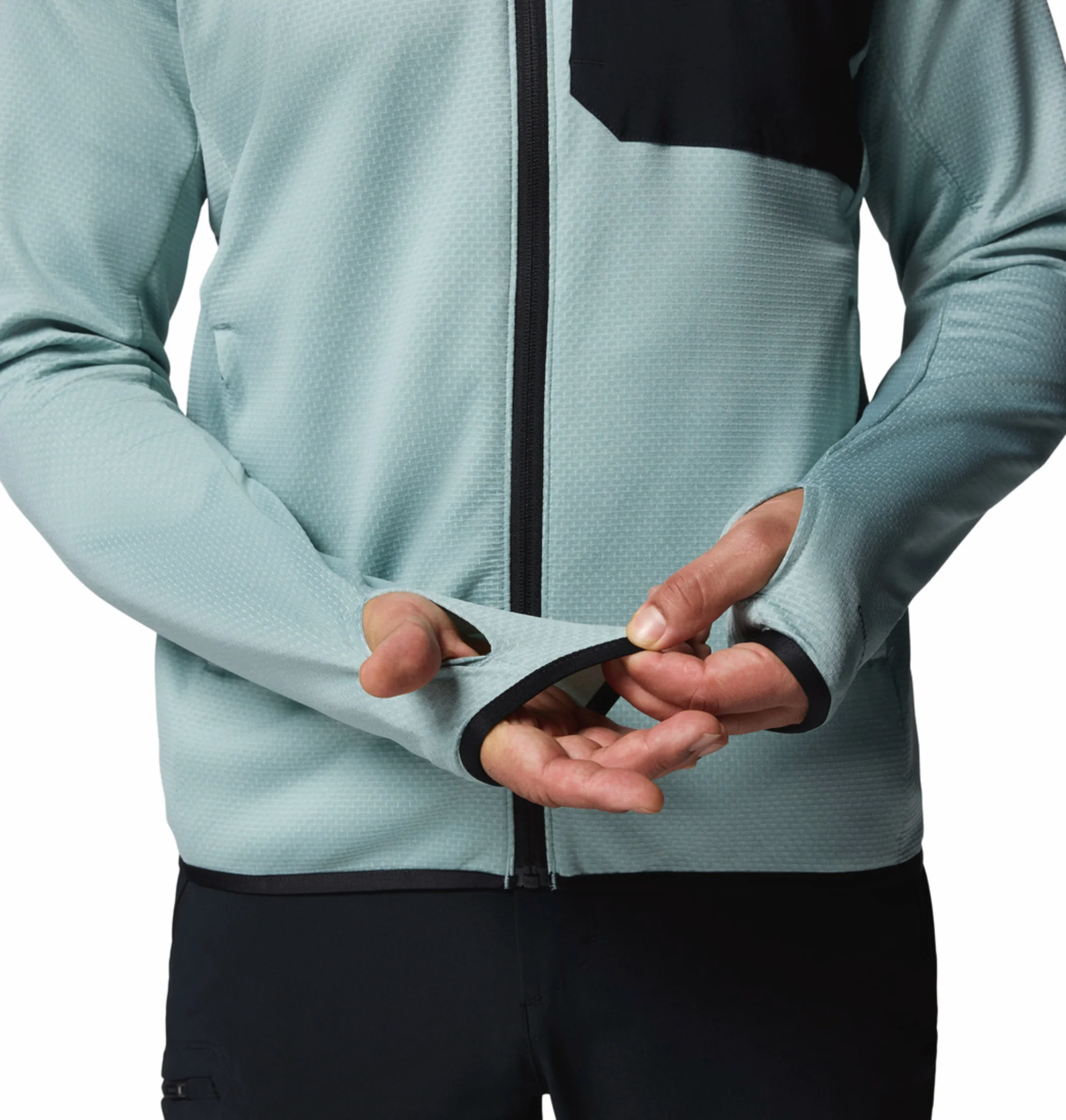 Columbia Men Blue OmniWick Triple Canyon Grid II Fleece Jacket - Image 10