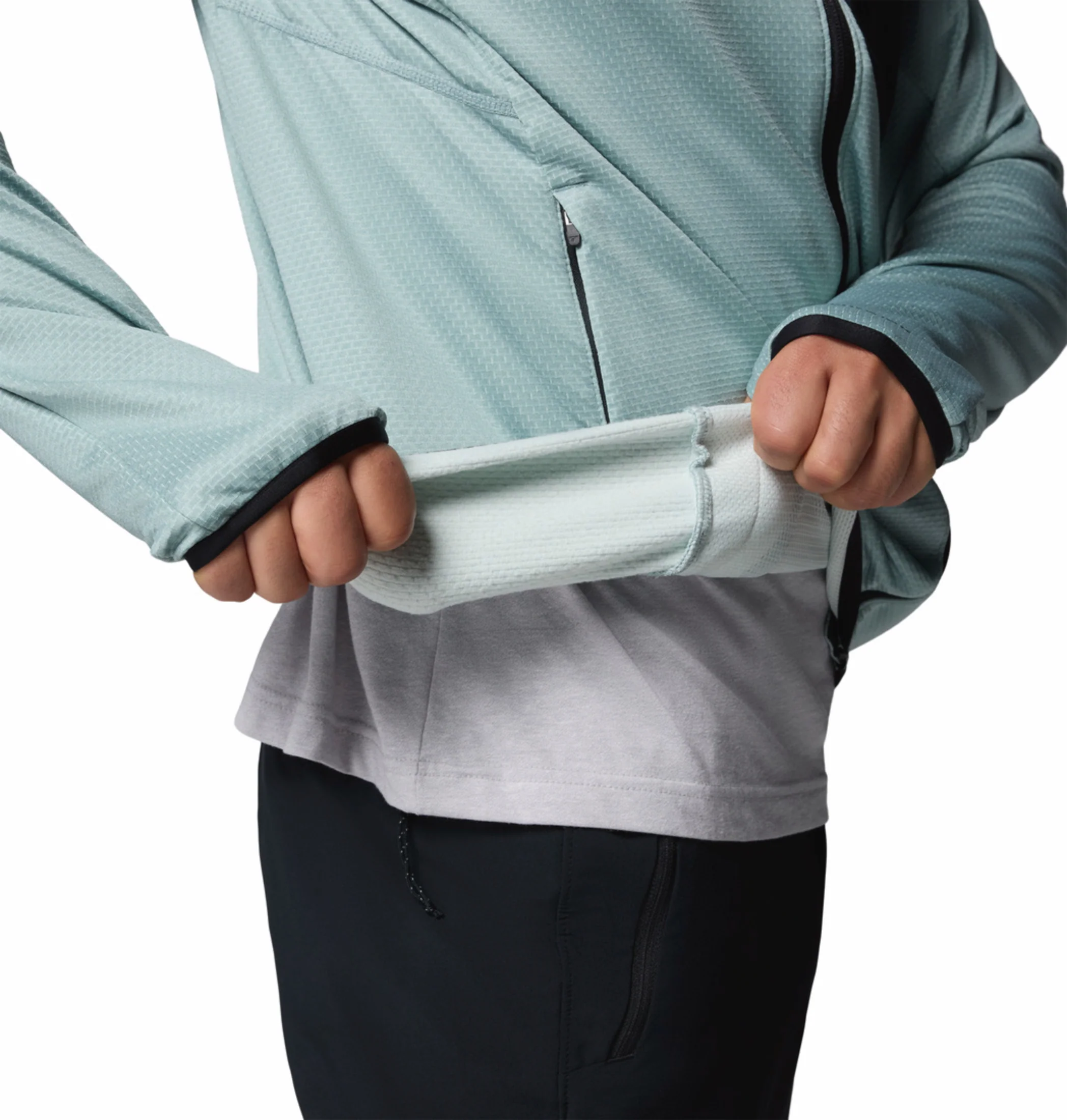 Columbia Men Blue OmniWick Triple Canyon Grid II Fleece Jacket - Image 12