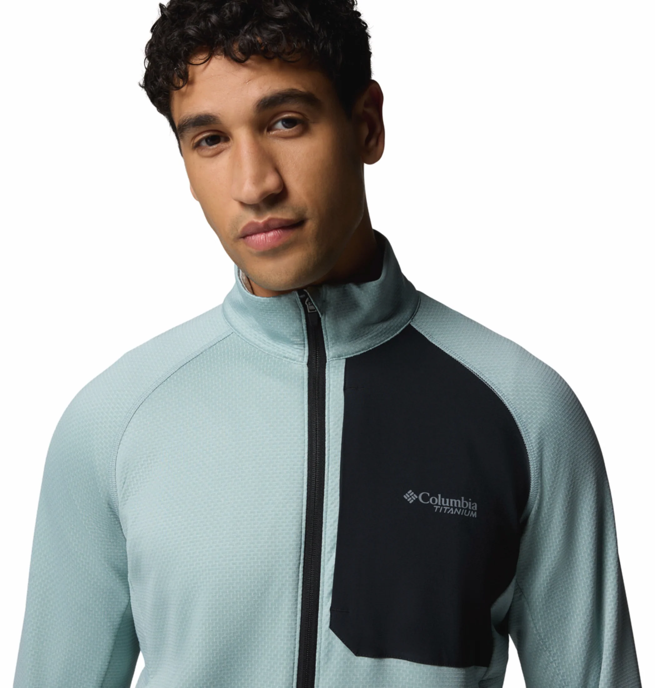 Columbia Men Blue OmniWick Triple Canyon Grid II Fleece Jacket - Image 8