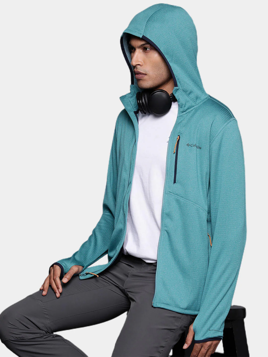 Columbia Men Blue Park View Fleece Full Zip Hoodie - Image 11
