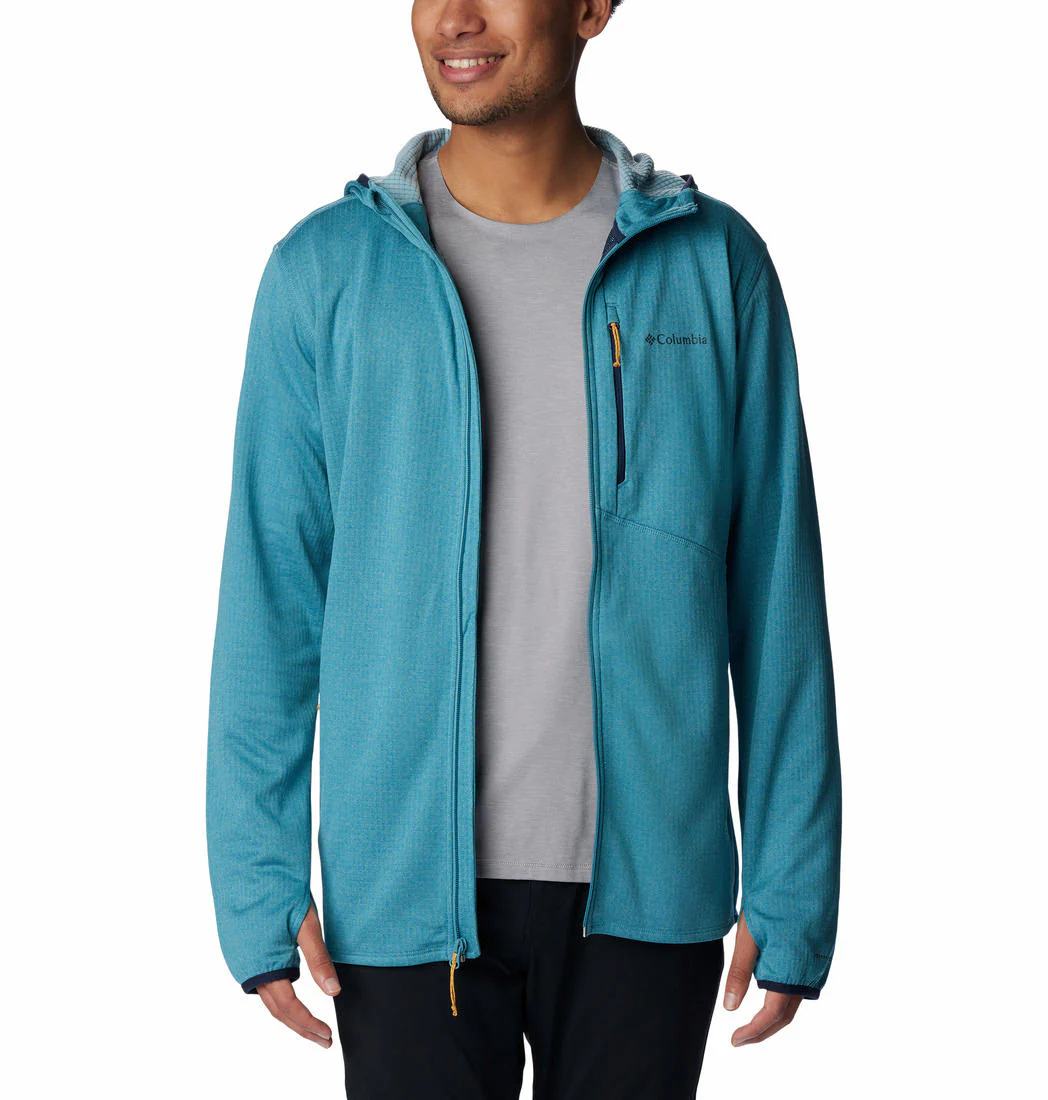 Columbia Men Blue Park View Fleece Full Zip Hoodie - Image 2