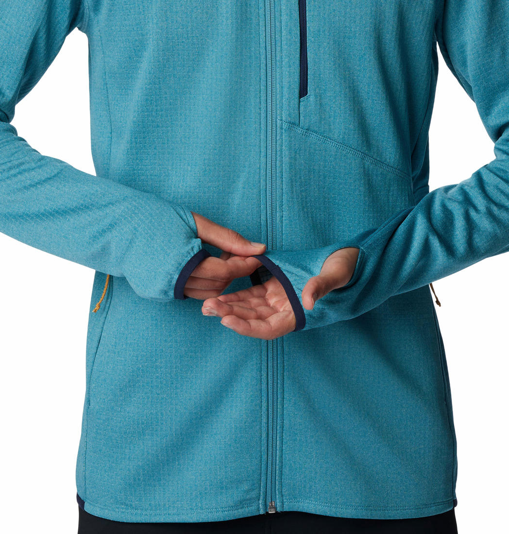 Columbia Men Blue Park View Fleece Full Zip Hoodie - Image 3