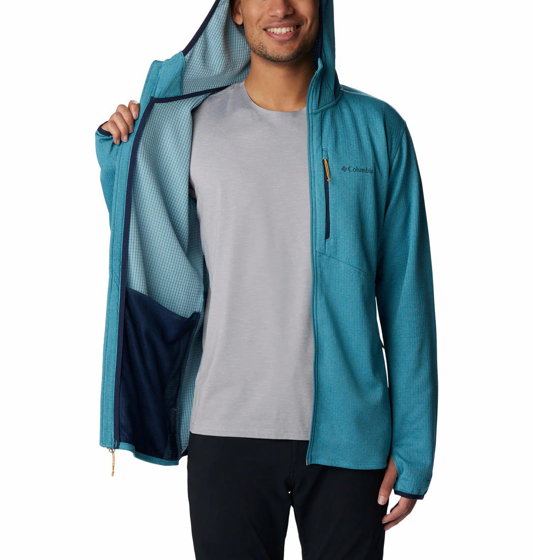 Columbia Men Blue Park View Fleece Full Zip Hoodie - Image 4