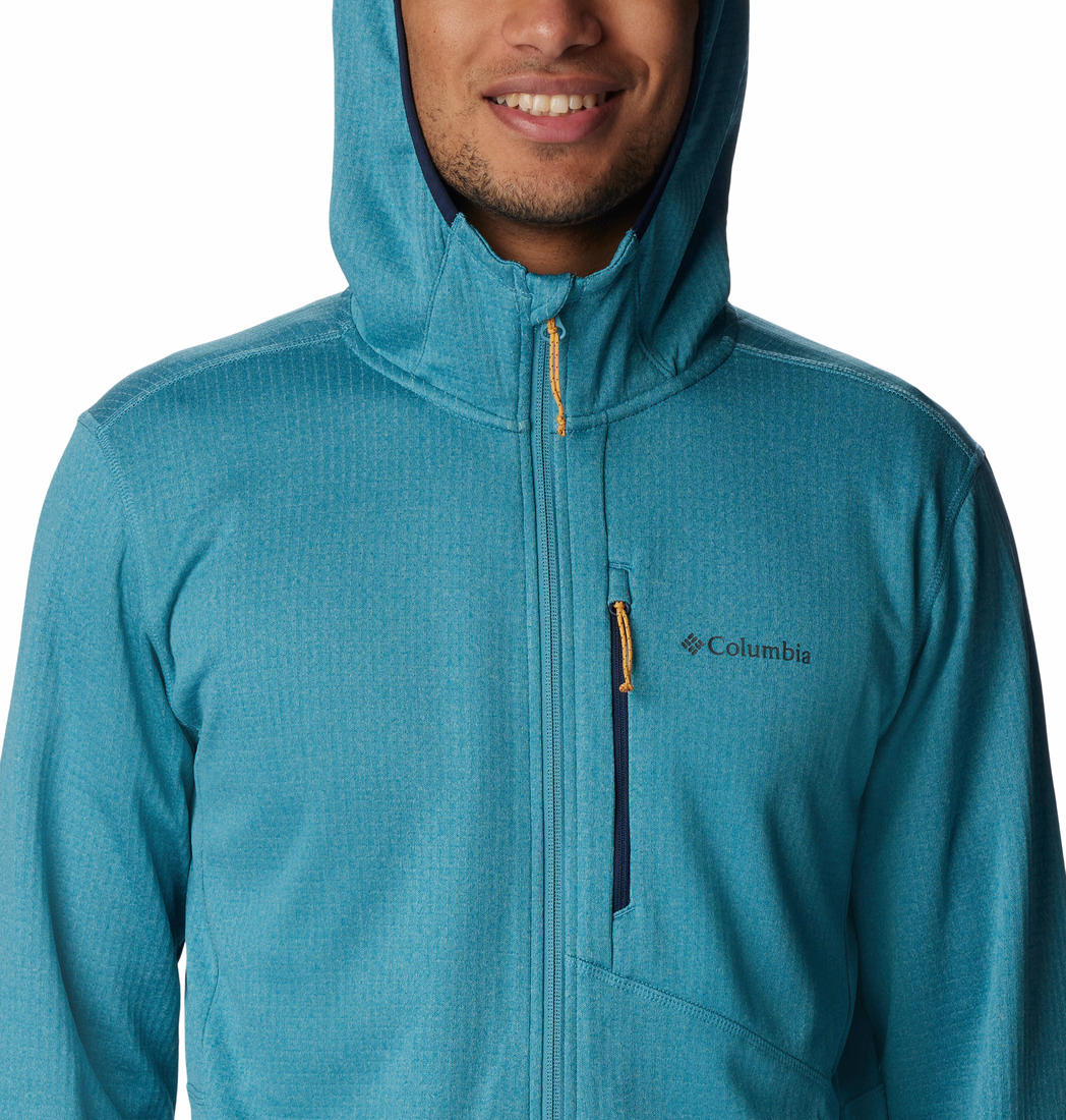 Columbia Men Blue Park View Fleece Full Zip Hoodie - Image 5