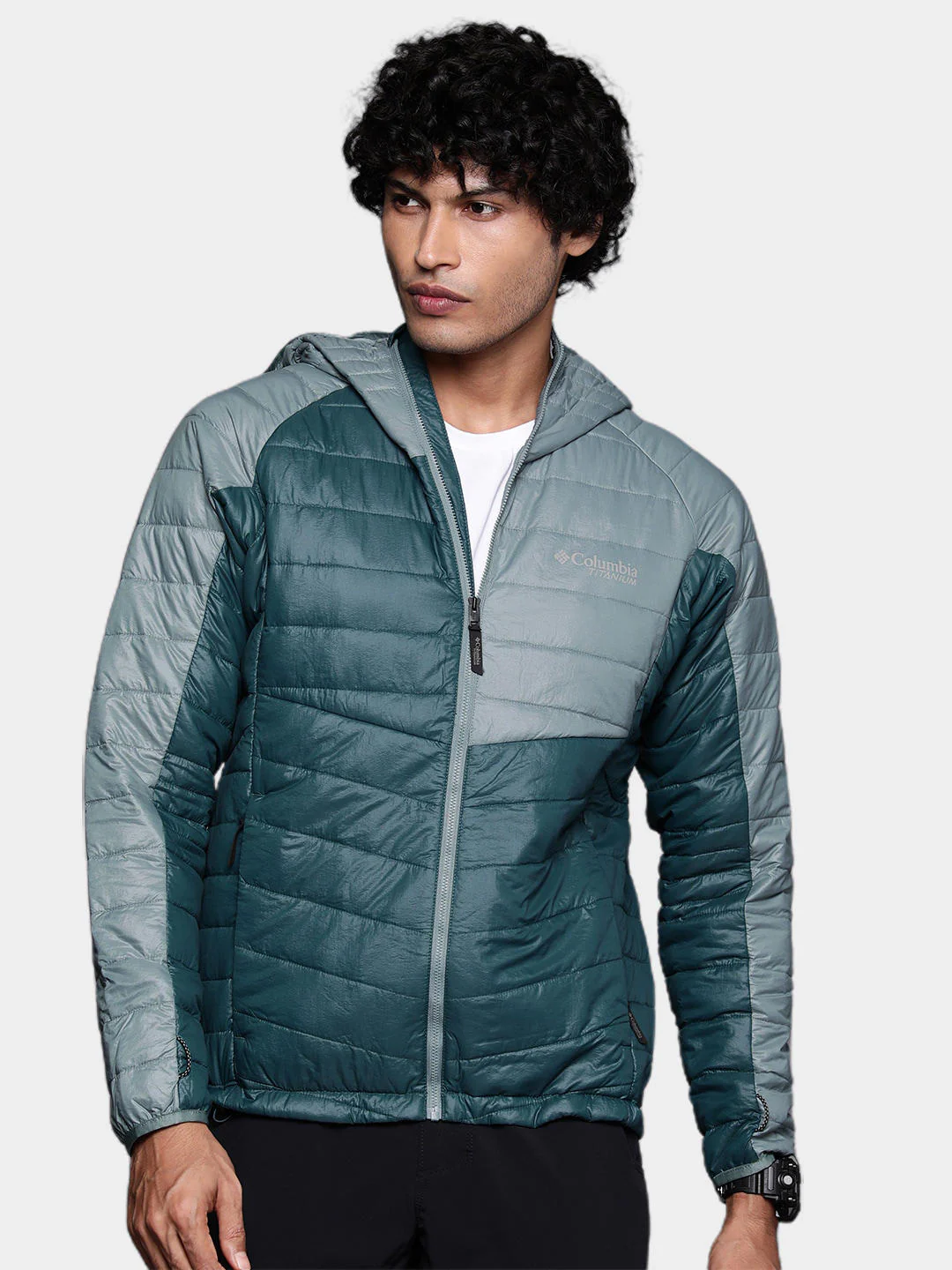 Columbia Men Blue Platinum Peak Hooded Jacket - Image 11