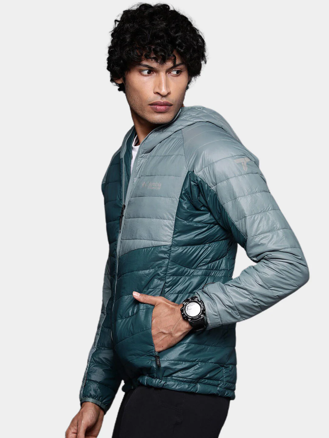 Columbia Men Blue Platinum Peak Hooded Jacket - Image 13