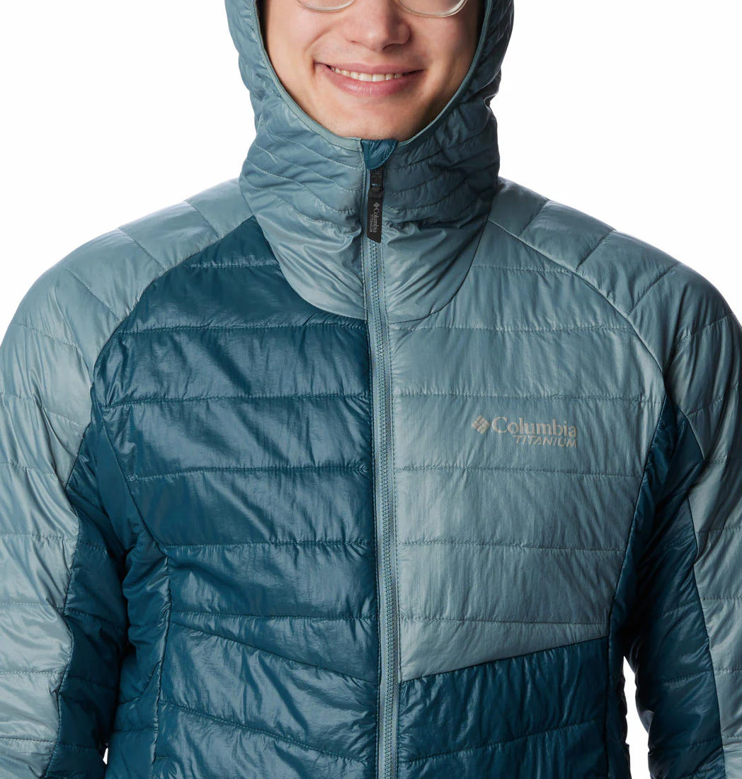 Columbia Men Blue Platinum Peak Hooded Jacket - Image 3