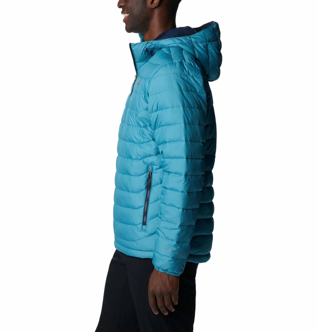 Columbia Men Blue Powder Lite Hooded Jacket - Image 2