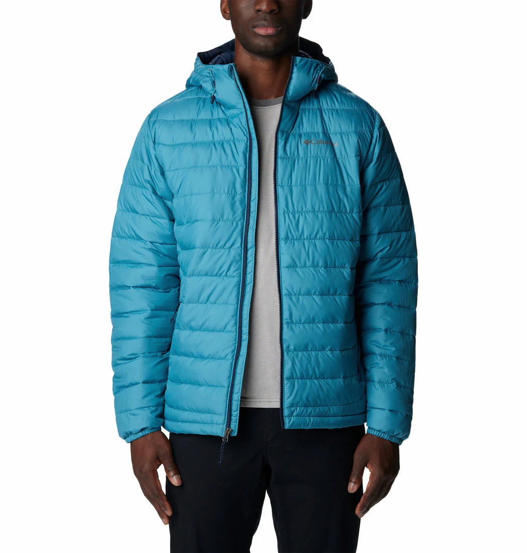 Columbia Men Blue Powder Lite Hooded Jacket - Image 6