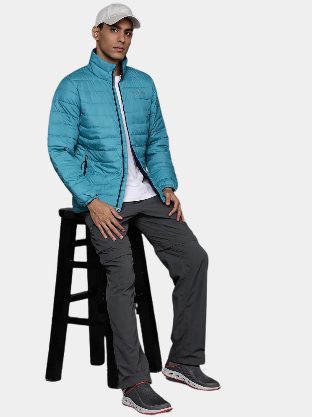 Columbia Men Blue Powder Lite Jacket - Image 11