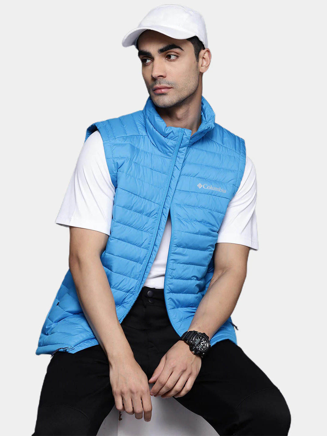 Columbia Men Blue Silver Falls Vest - Image 12
