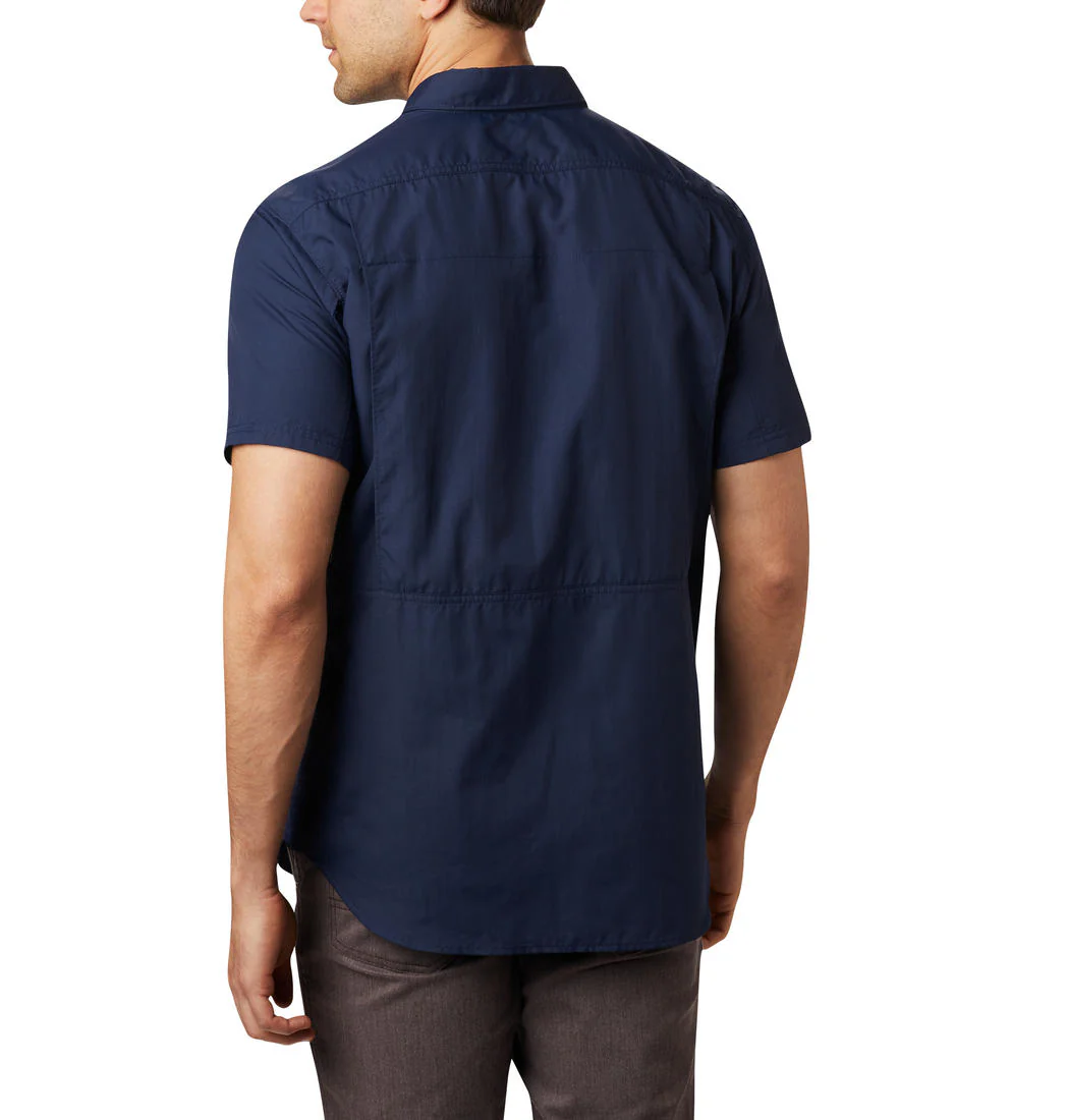 Columbia Men Blue Silver Ridge 2.0 Short Sleeve Shirt (Sun Protection) - Image 3