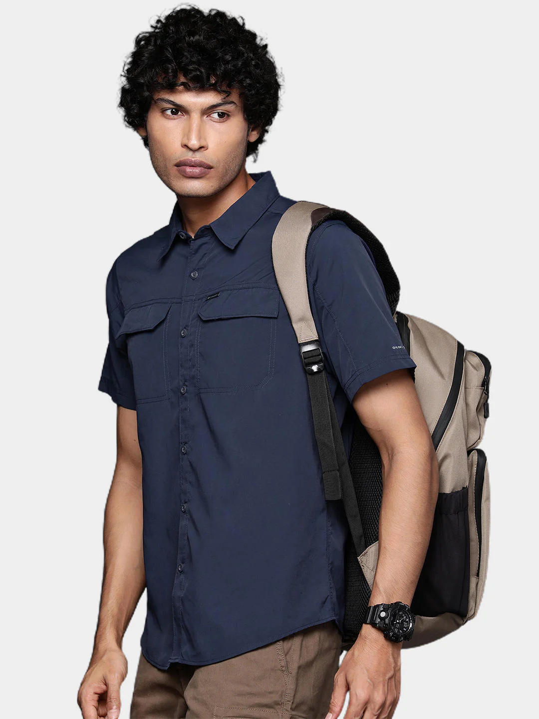 Columbia Men Blue Silver Ridge 2.0 Short Sleeve Shirt (Sun Protection) - Image 5