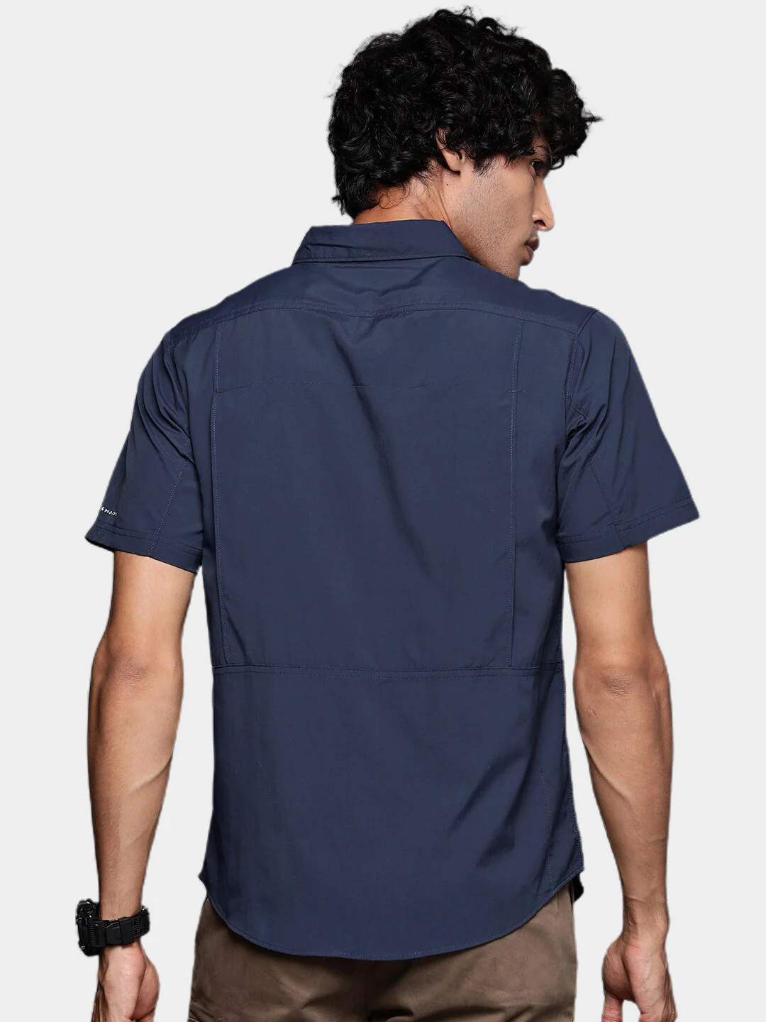Columbia Men Blue Silver Ridge 2.0 Short Sleeve Shirt (Sun Protection) - Image 8