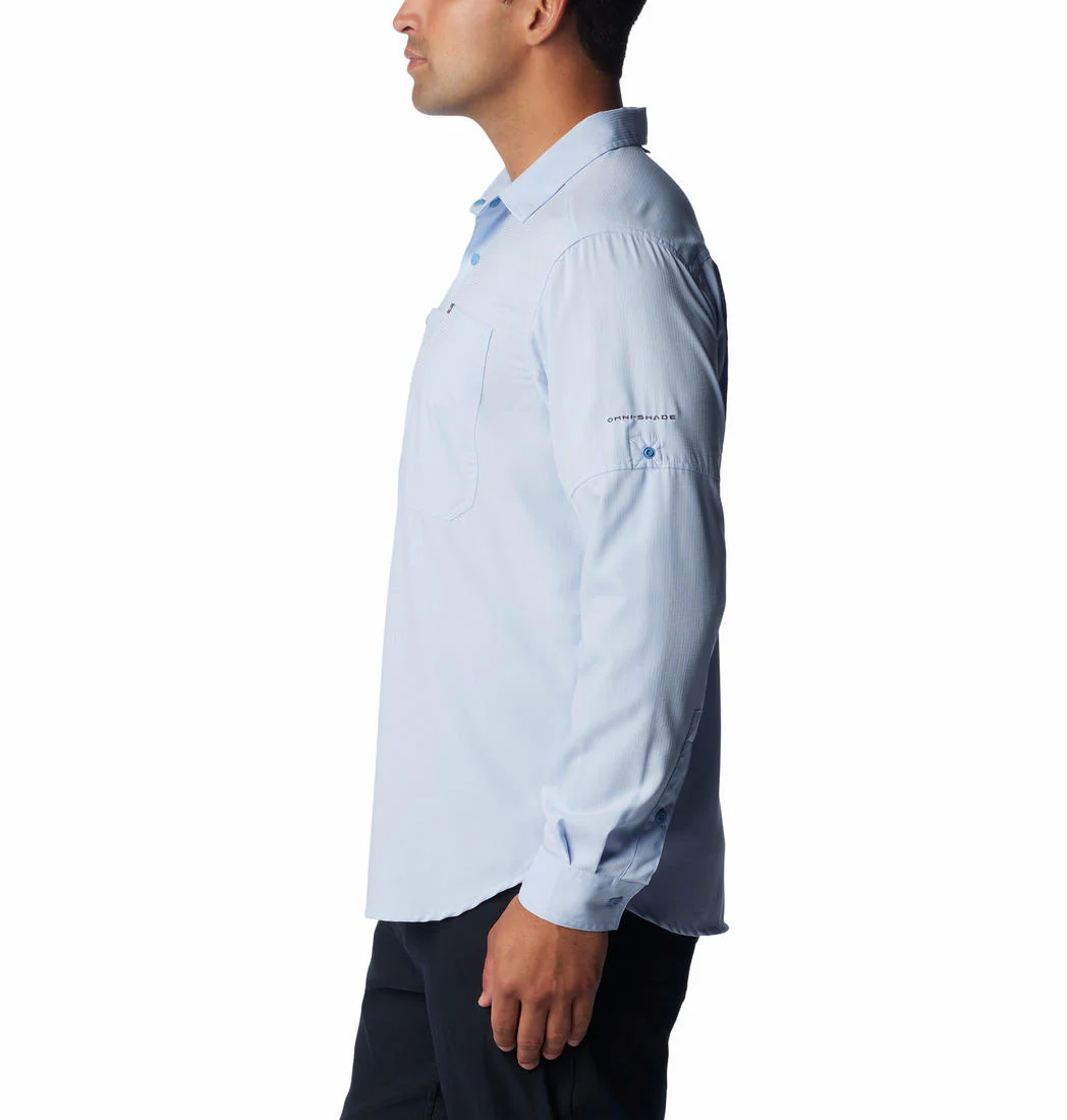 Columbia Men Navy Blue Silver Ridge Utility Lite Long Sleeve (Sun Protection) - Image 4