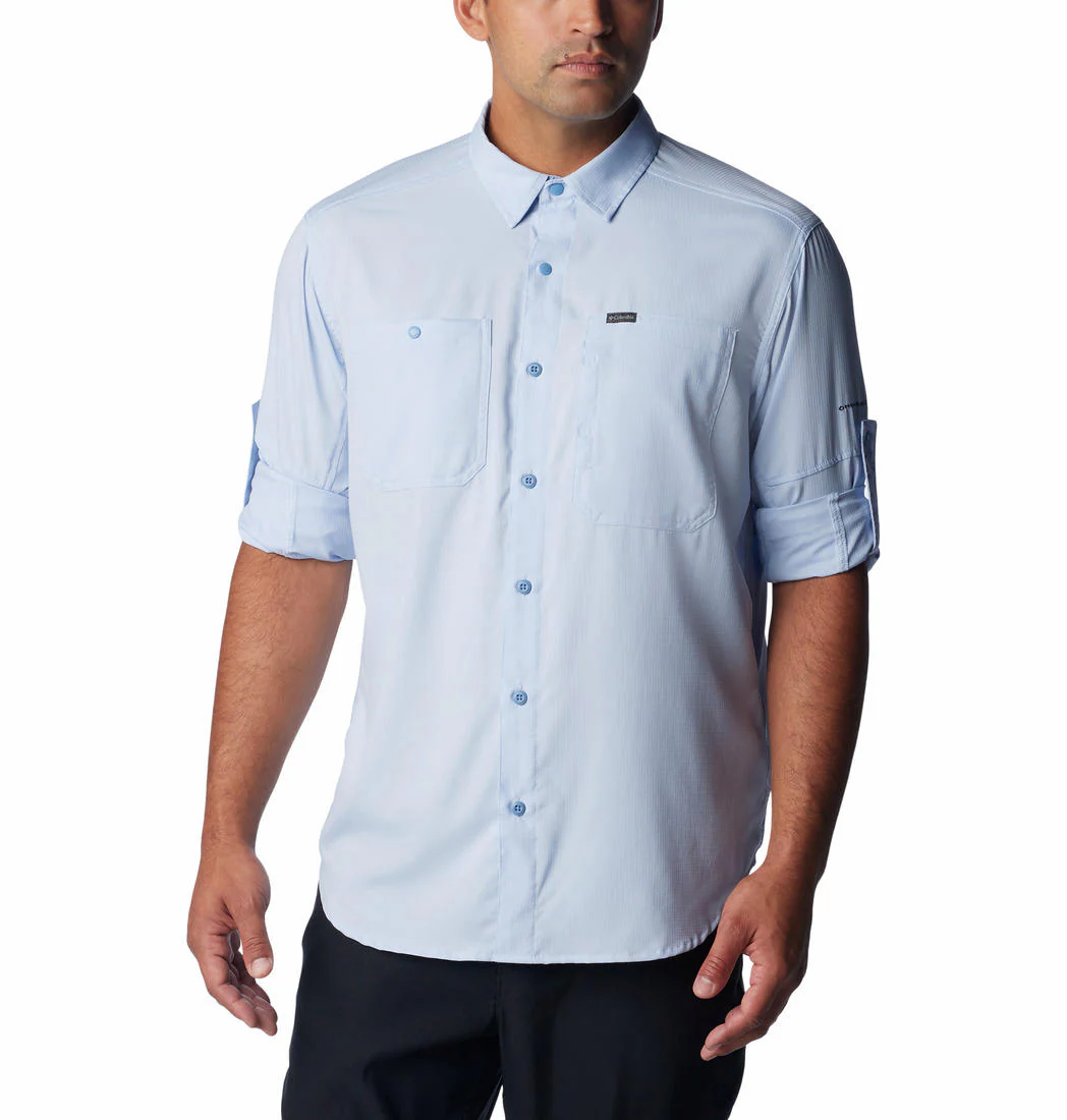Columbia Men Navy Blue Silver Ridge Utility Lite Long Sleeve (Sun Protection) - Image 5