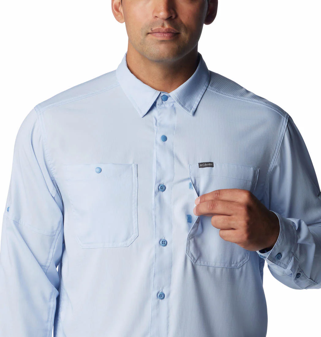 Columbia Men Navy Blue Silver Ridge Utility Lite Long Sleeve (Sun Protection) - Image 6