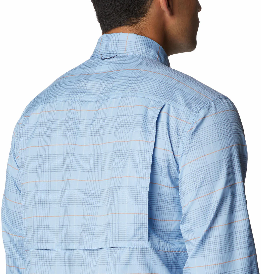 Columbia Men Blue Silver Ridge Utility Lite Plaid LS (Sun Protection) - Image 5