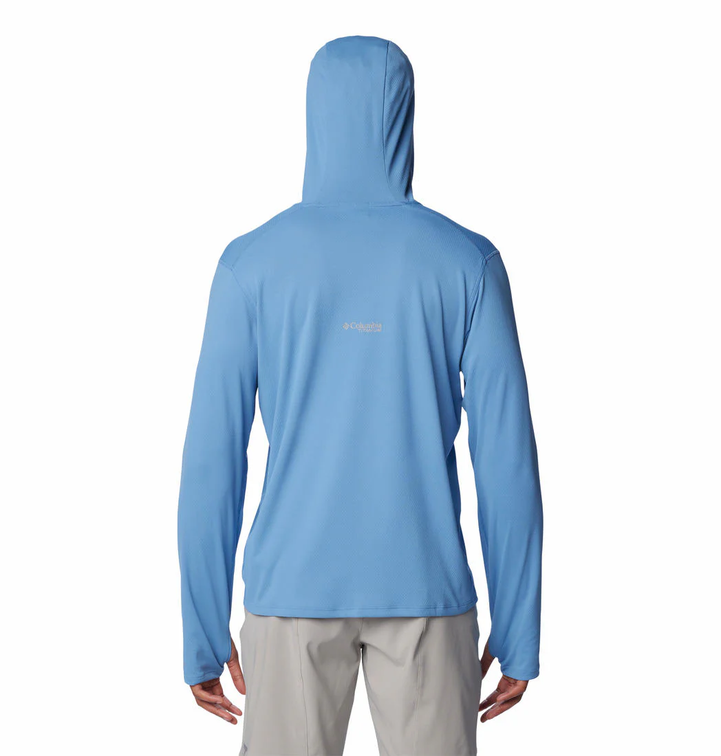 Columbia Men Blue Summit Valley Hoodie (Sun Protection) - Image 2