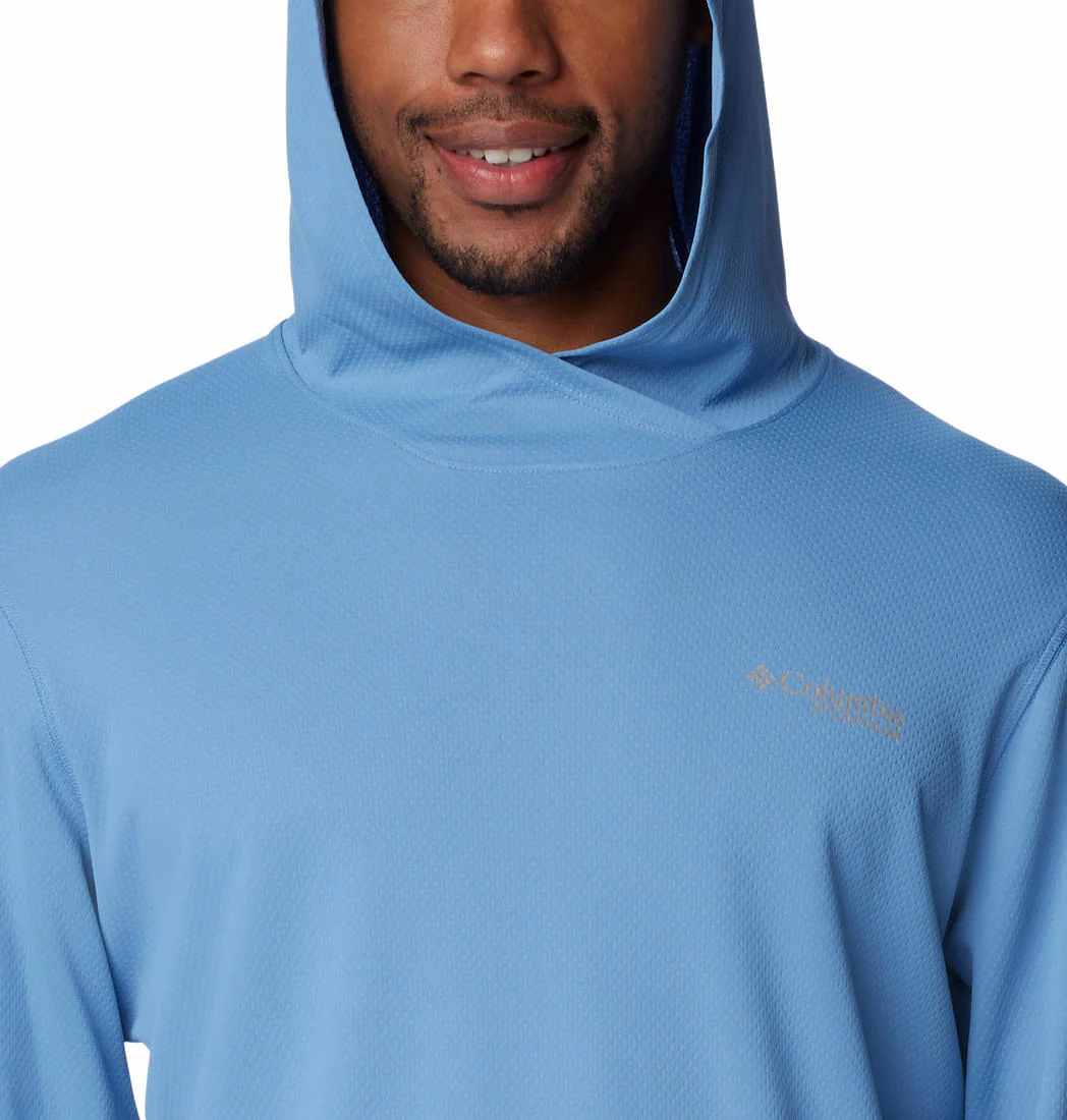 Columbia Men Blue Summit Valley Hoodie (Sun Protection) - Image 5