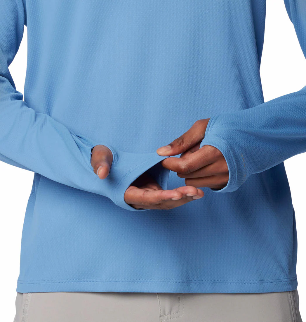 Columbia Men Blue Summit Valley Hoodie (Sun Protection) - Image 7