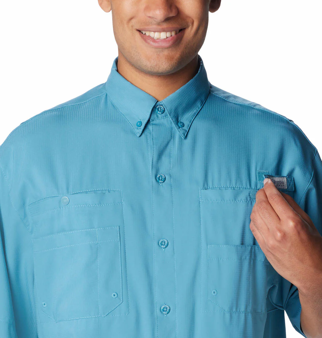 Columbia Men Blue Tamiami II SS Shirt (Sun Protection) - Image 5