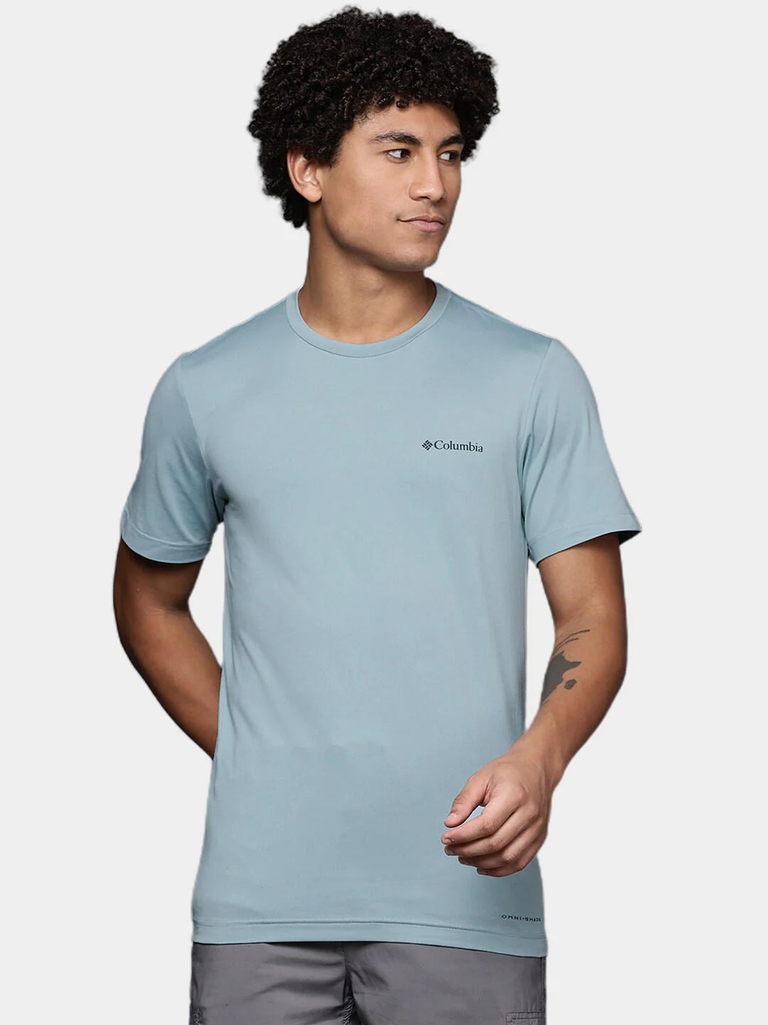 Columbia Men Blue Tech Trail Graphic Tee (Sun Protection) - Image 7