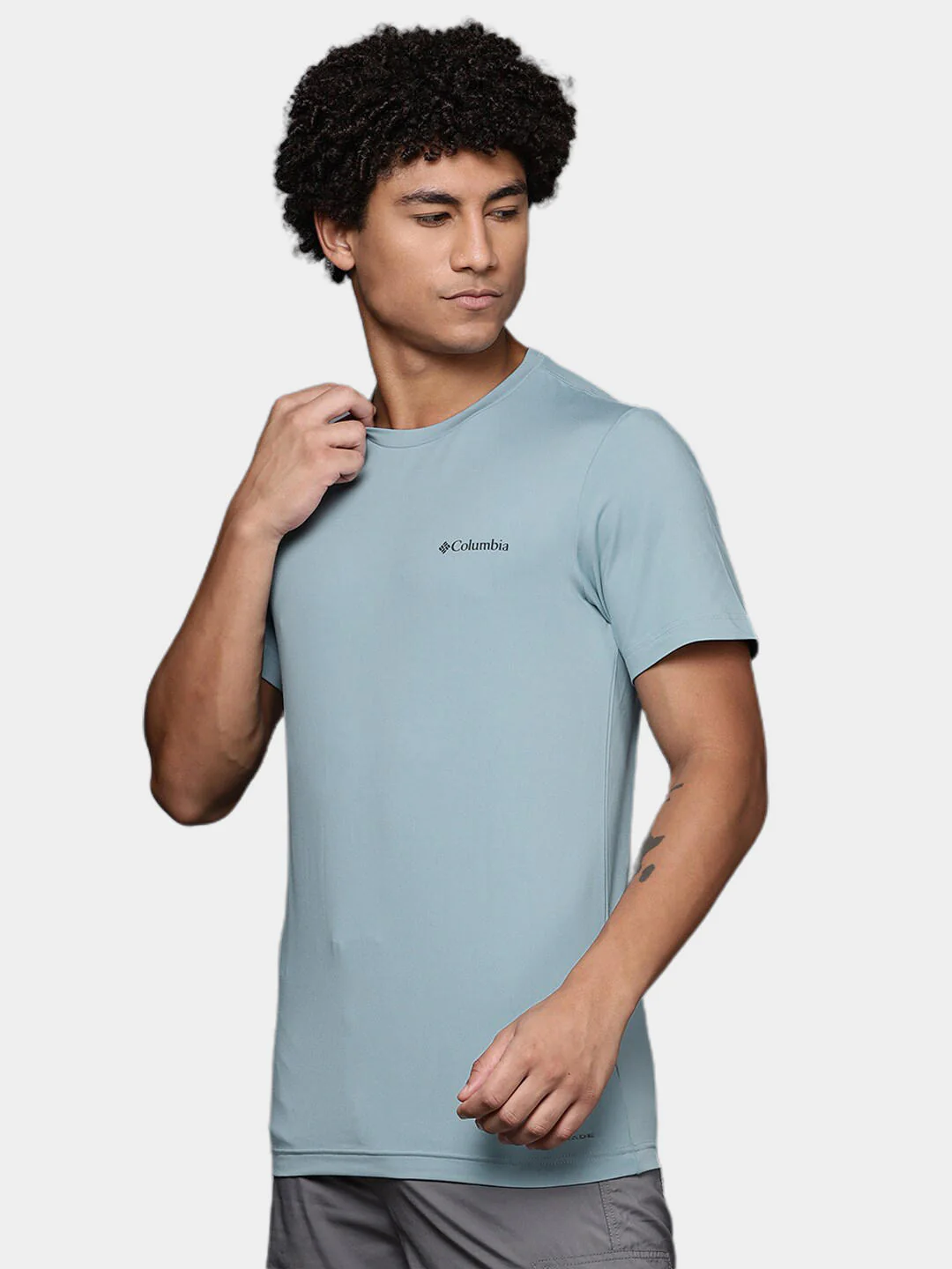 Columbia Men Blue Tech Trail Graphic Tee (Sun Protection) - Image 9